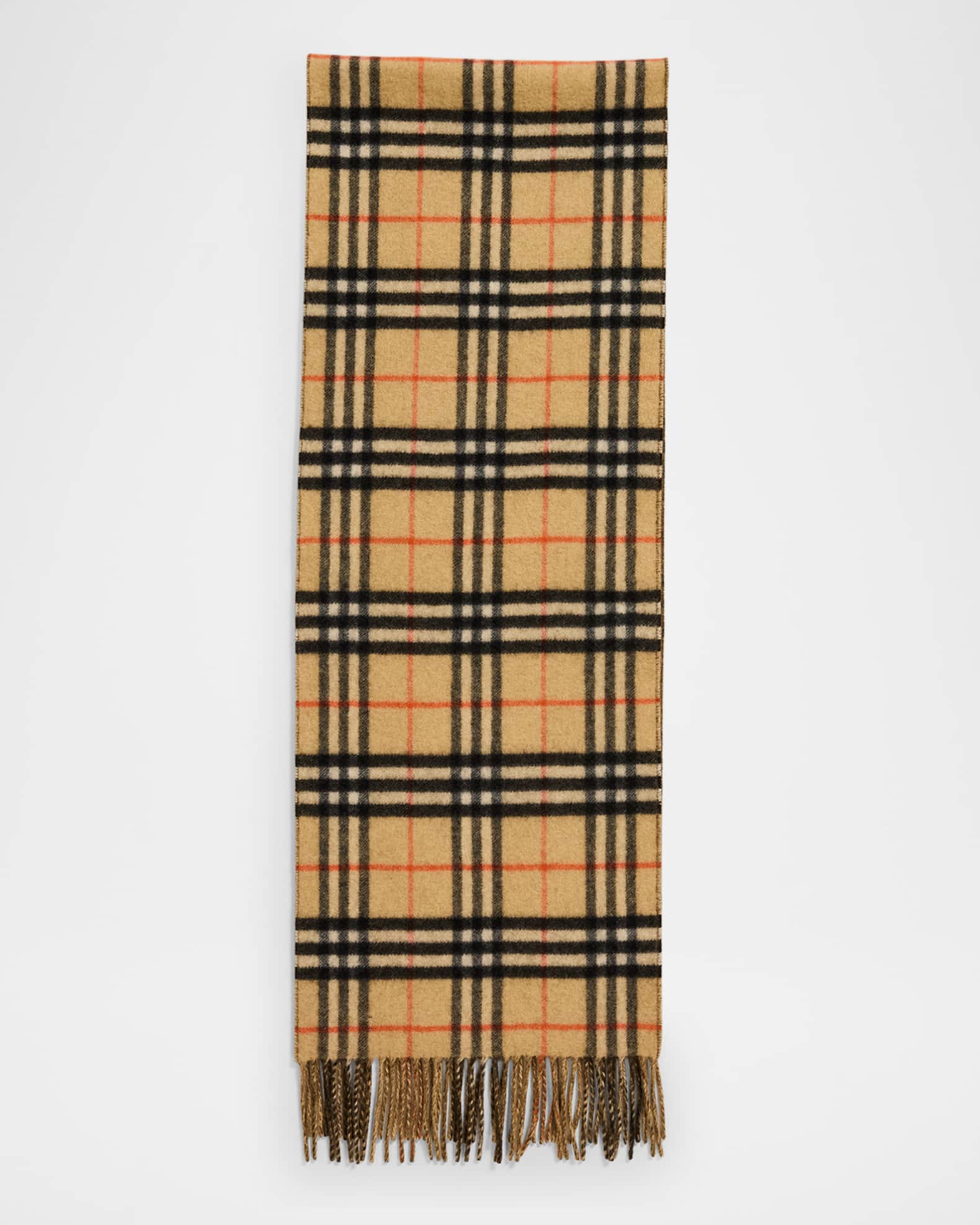 Burberry Men's Reversible Cashmere Check Scarf | Neiman Marcus