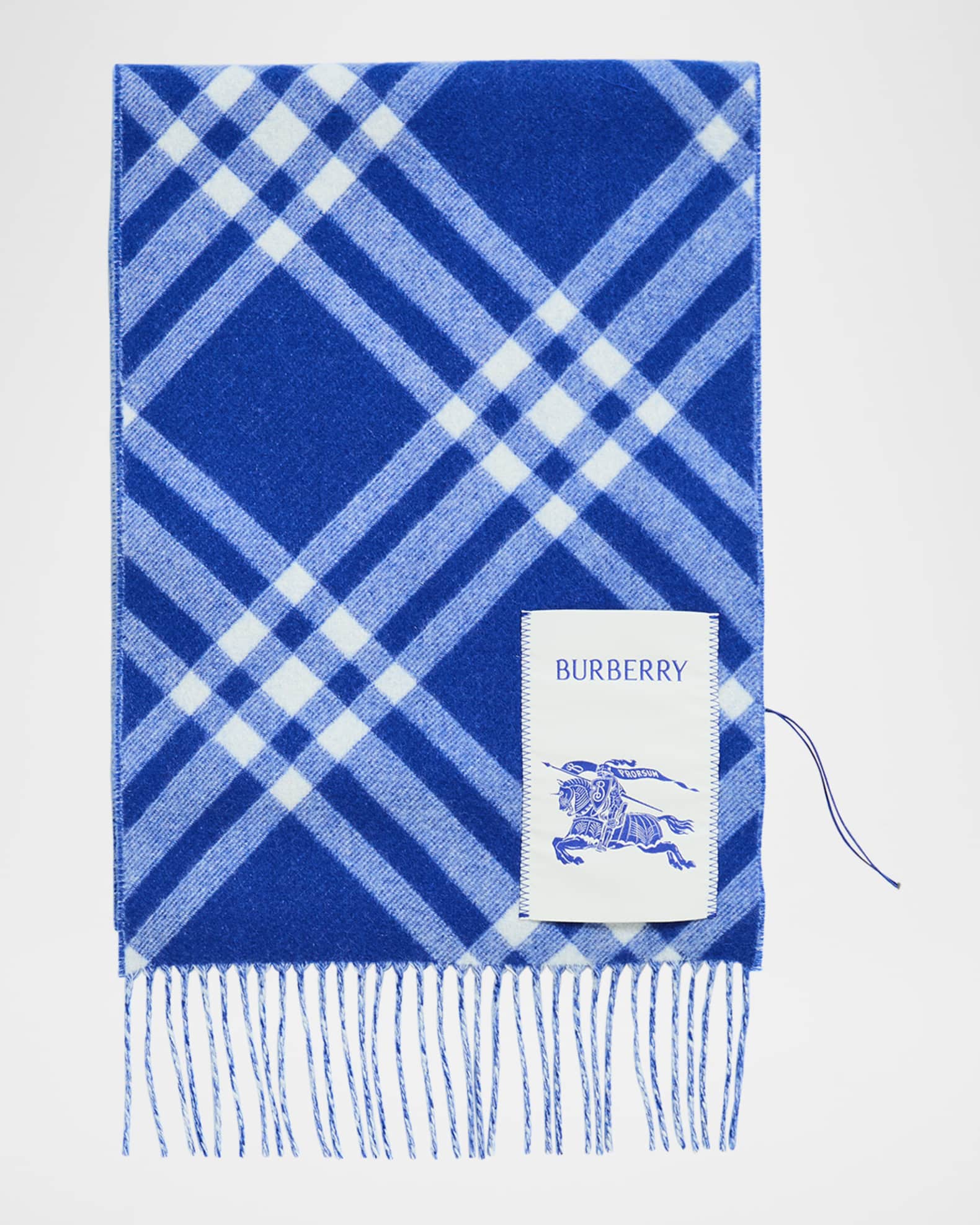 Blue burberry scarf outlet