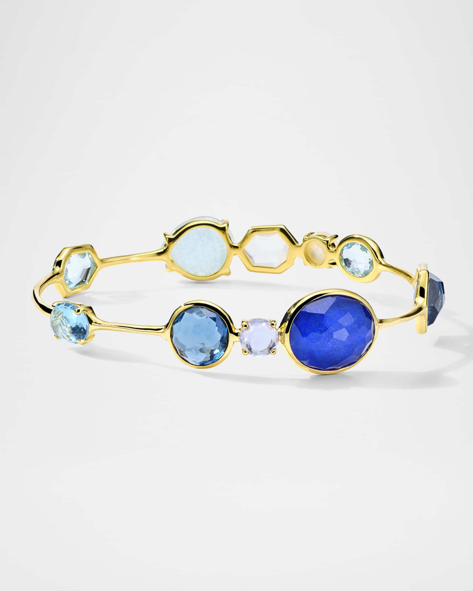 Rock Candy Open Gelato Kiss Mare Bangle in 18K Gold 0