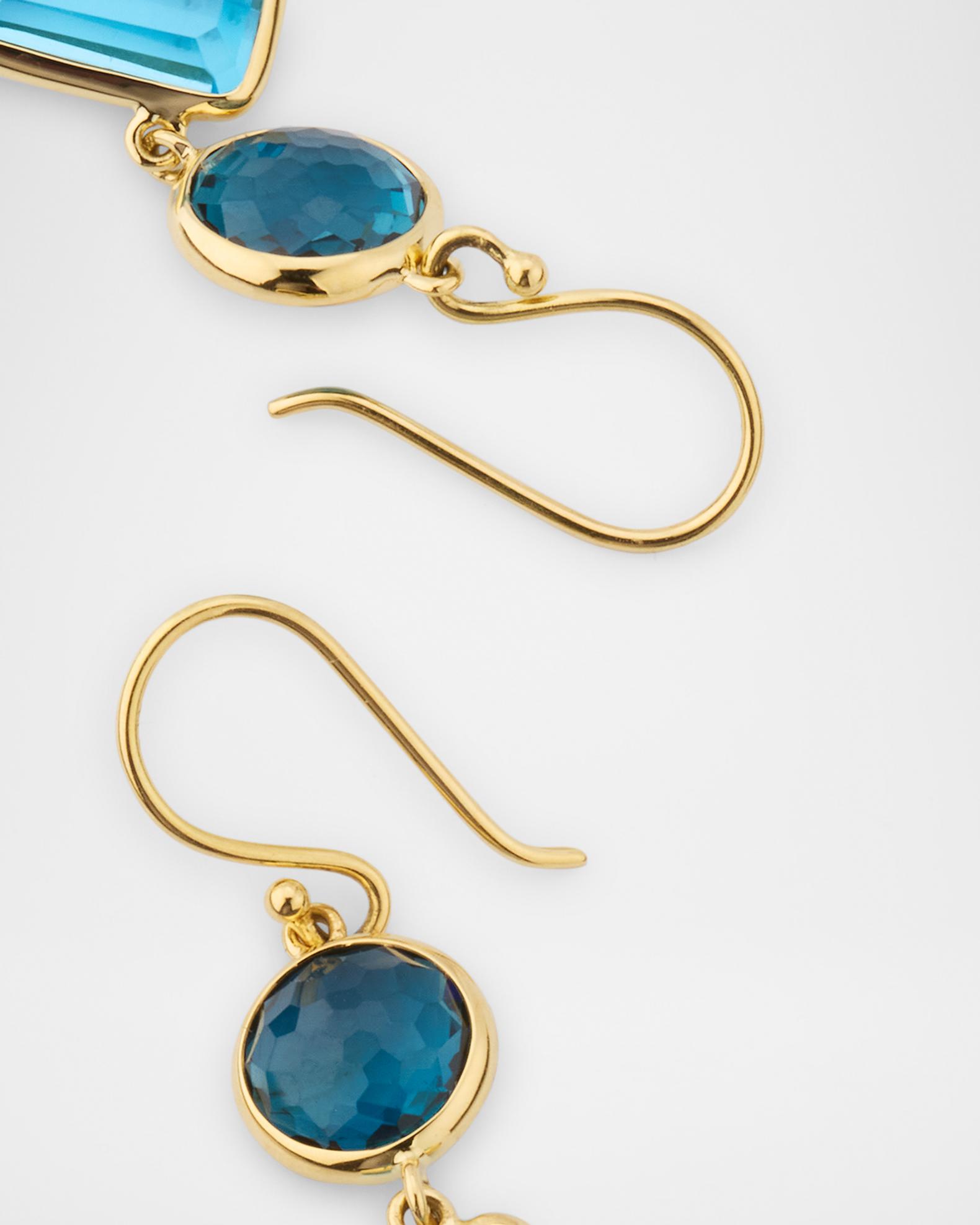 Boucles D'oreilles Pendantes Ippolita Rock Candy En Or 18k Avec Pierres Précieuses - Occasion