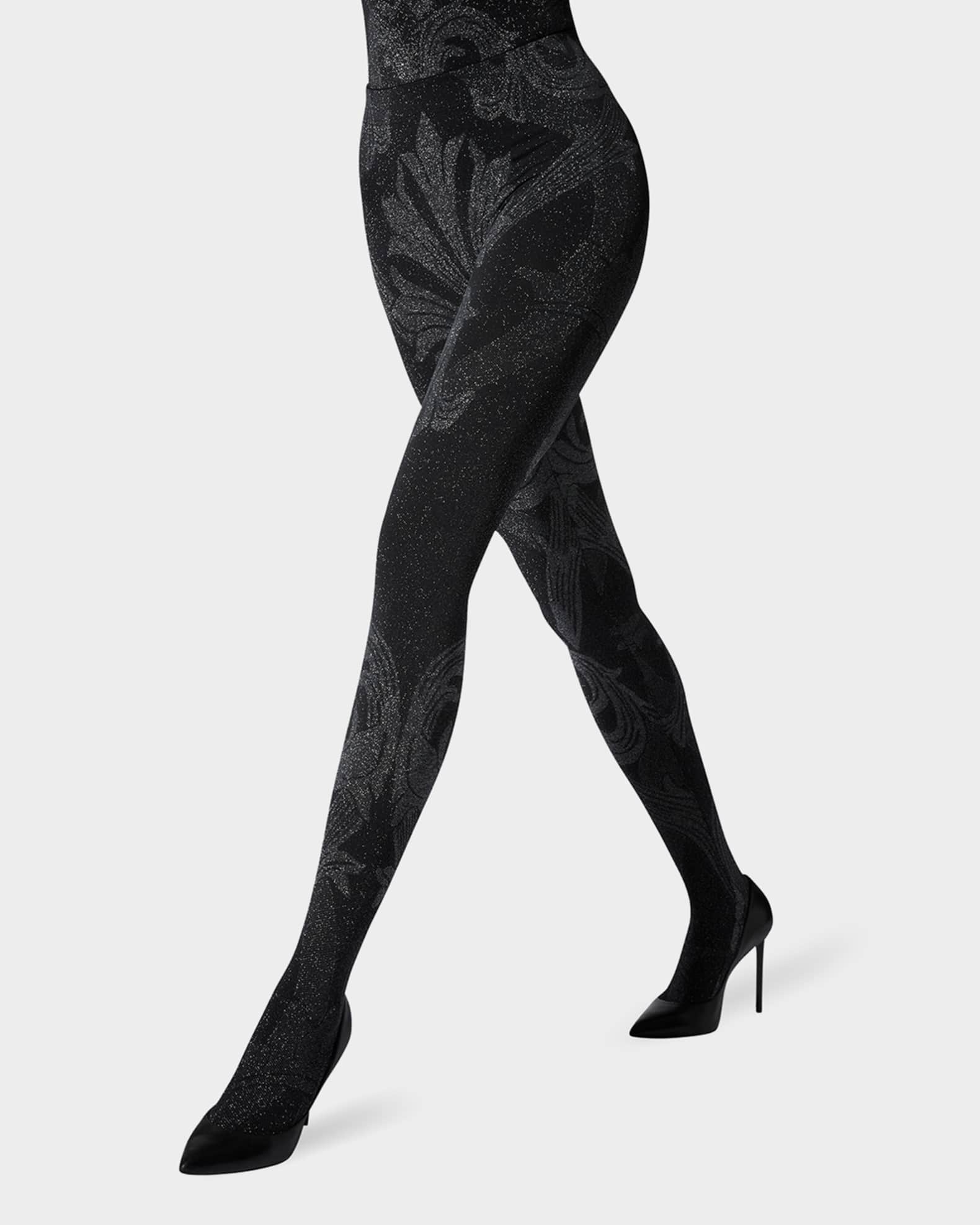Etro Metallic Jacquard Tights 1