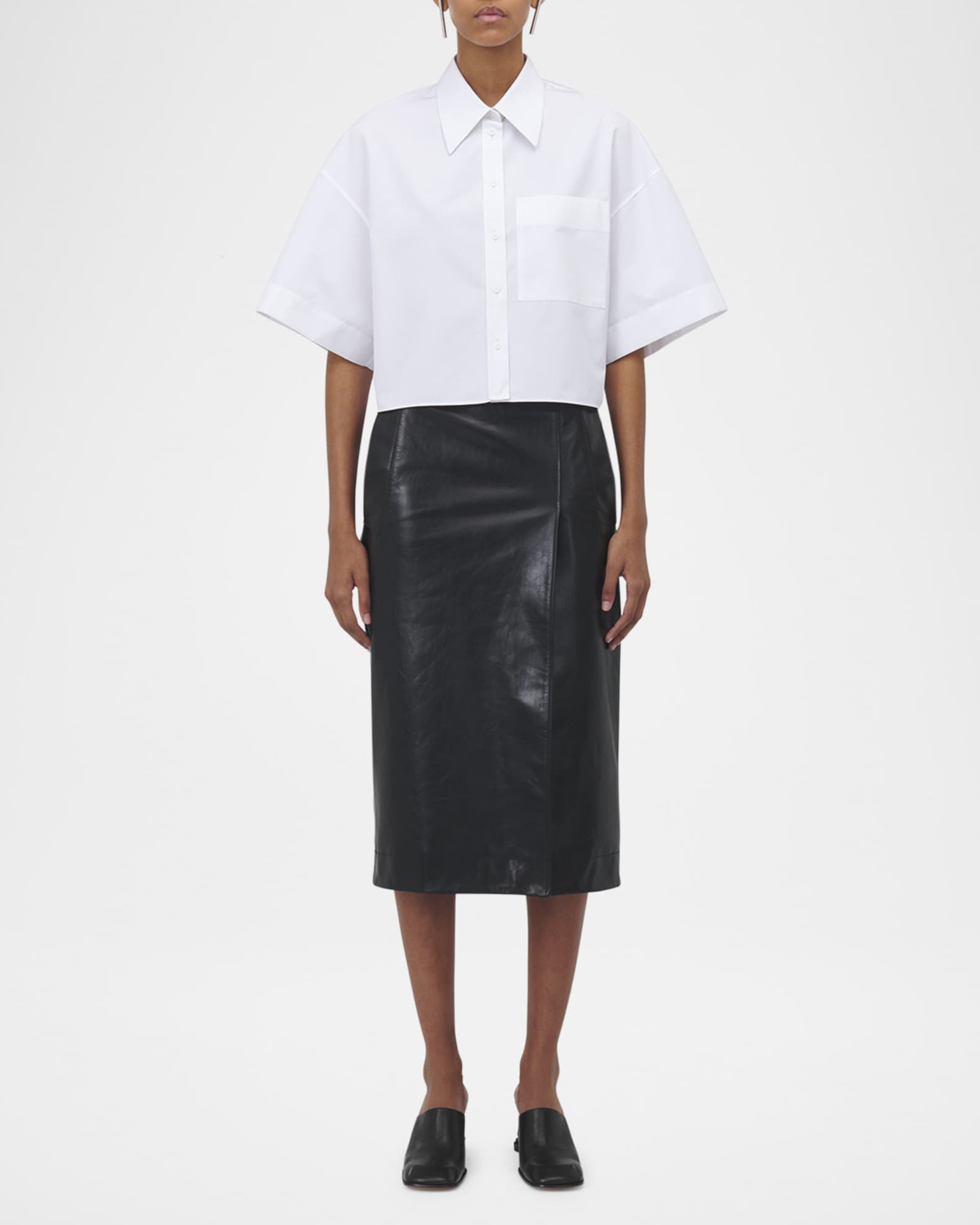 Leather Pencil Skirt 1