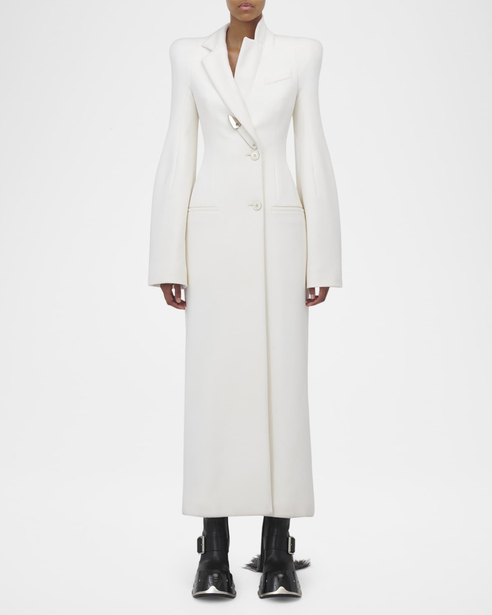Sculpted Single-Breasted Coat 1
