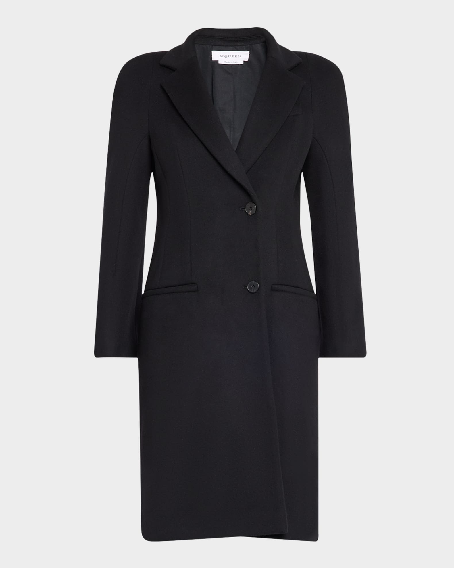 Long Wrap Suiting Wool Cashmere Coat 0