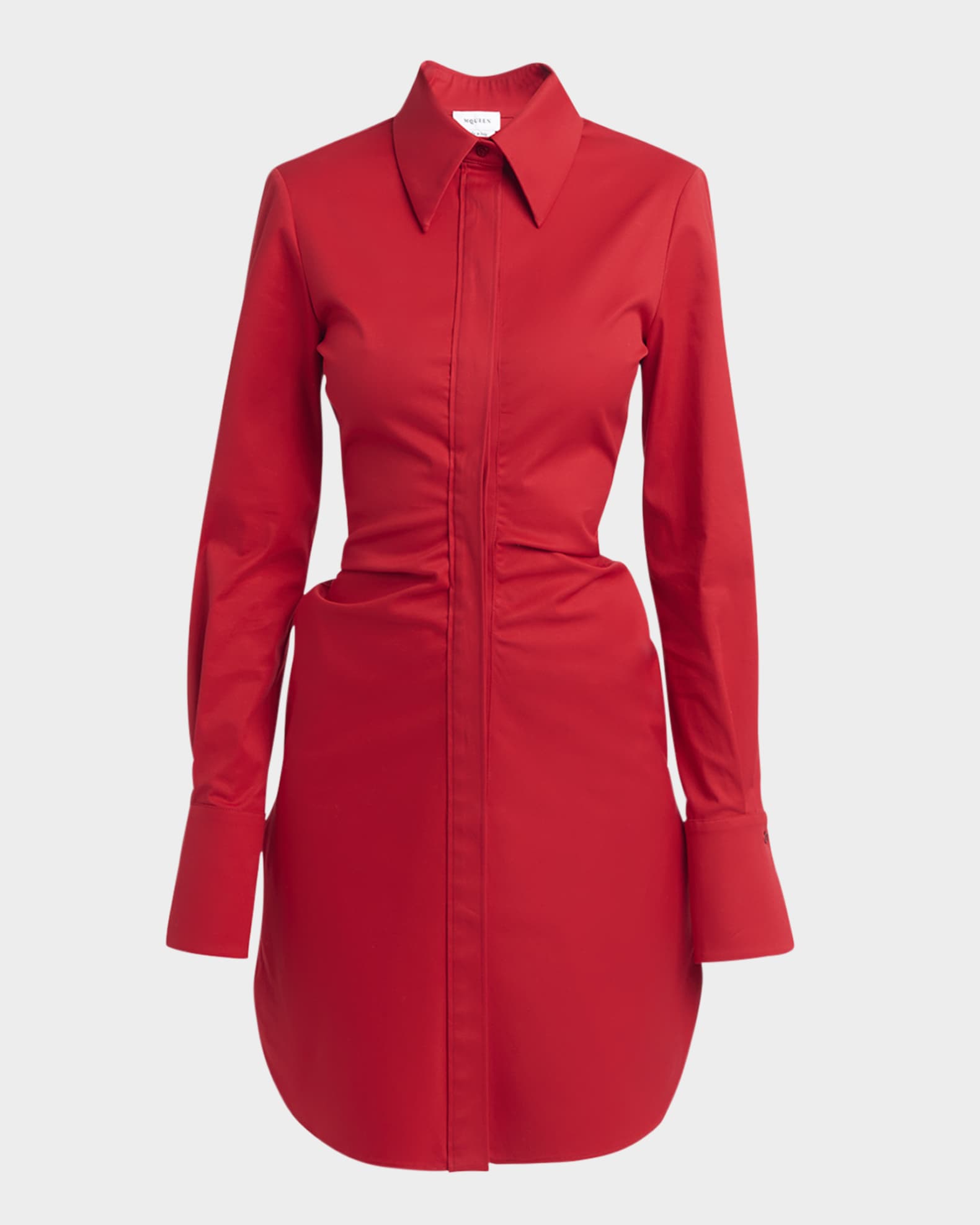 Red button down dress online