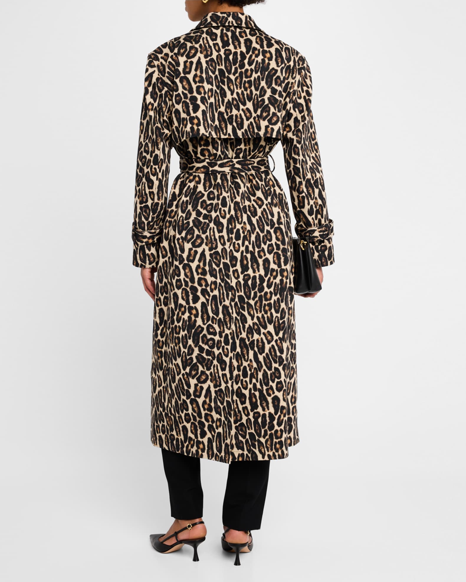 Trench coat leopard discount