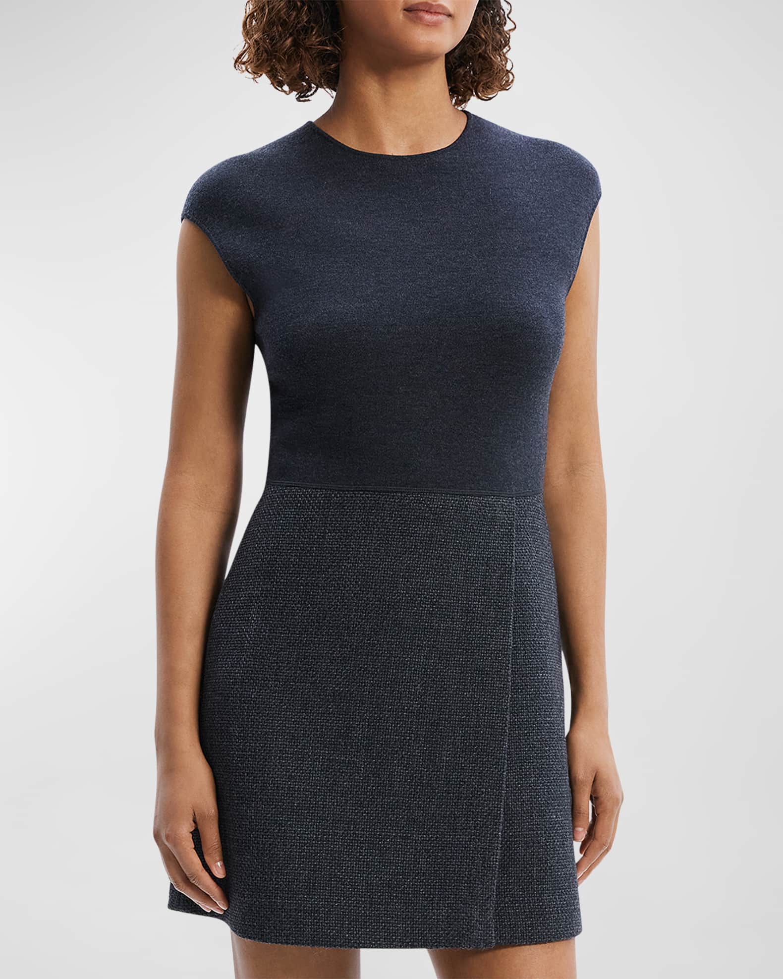 Tweed wrap dress sales