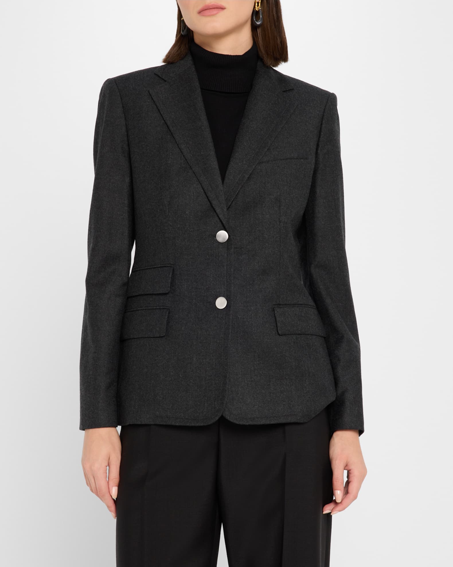Theory sleek flannel staple blazer deals