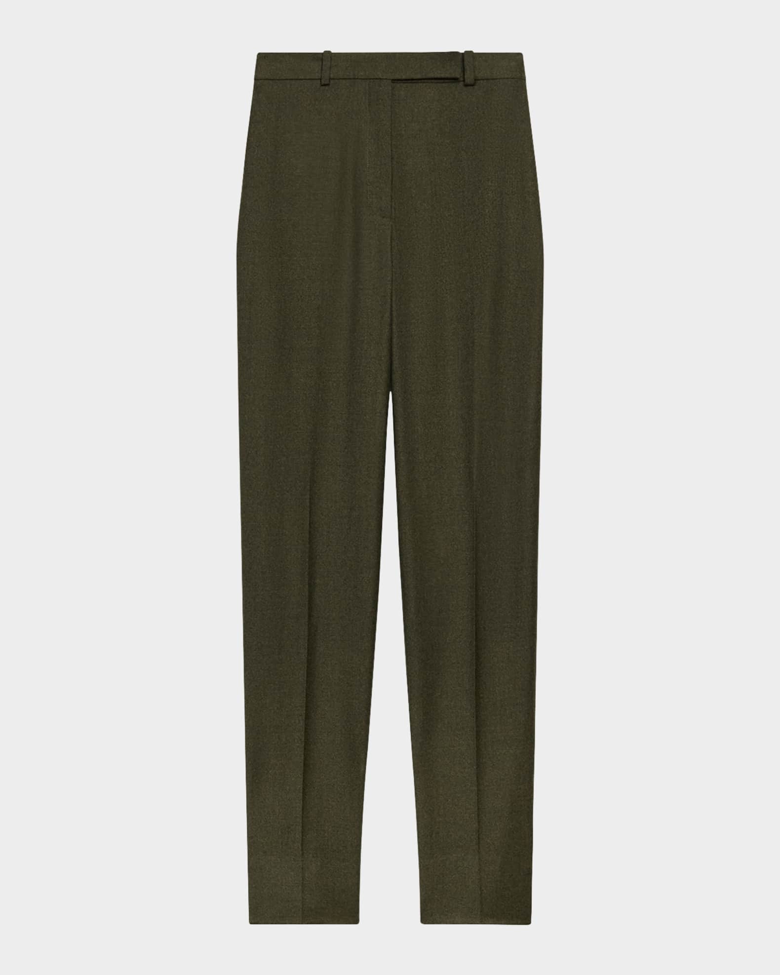 Theory High Waist Virgin Wool Tapered Ankle Pants Neiman Marcus