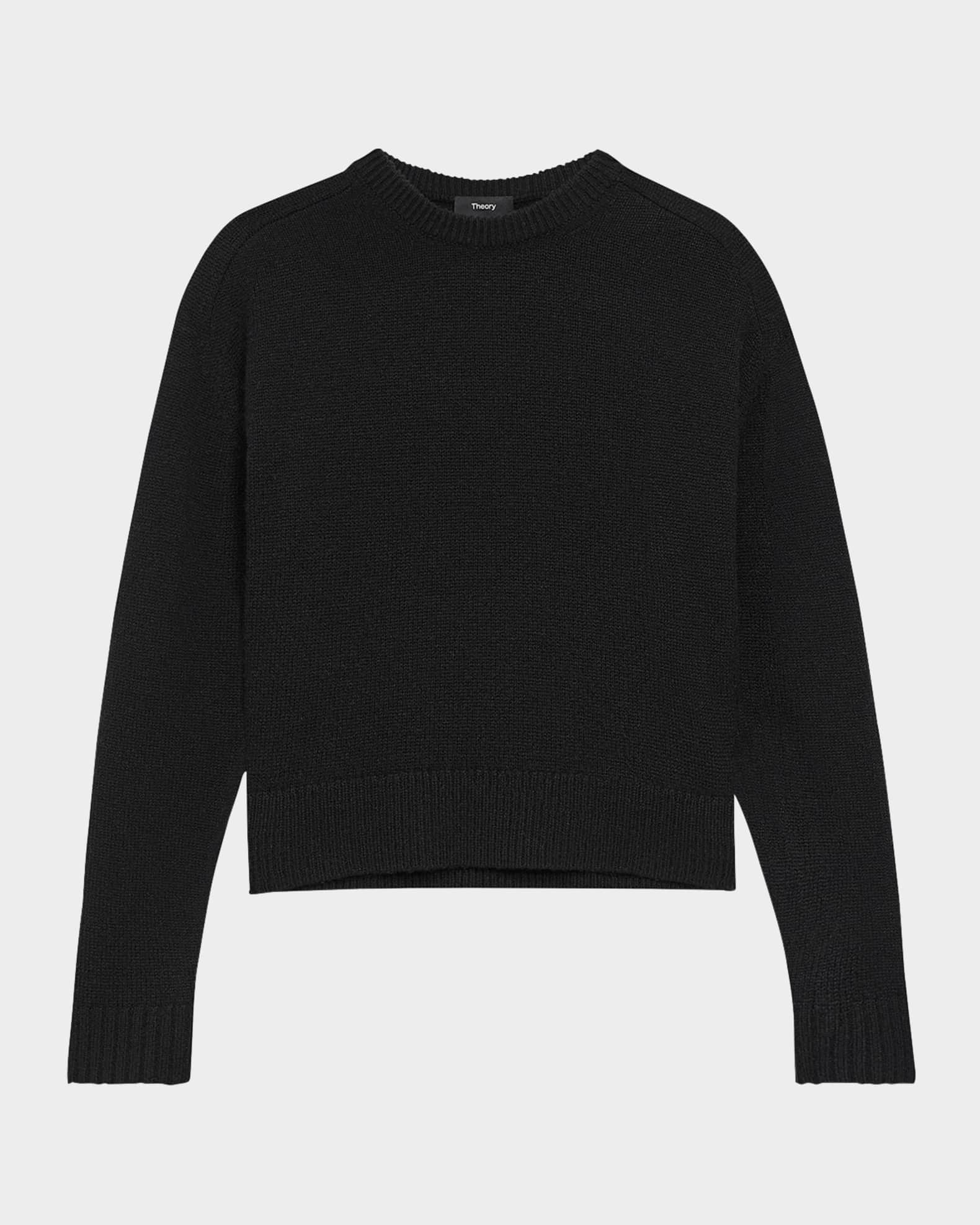 Cashmere Cropped Crewneck Sweater 0