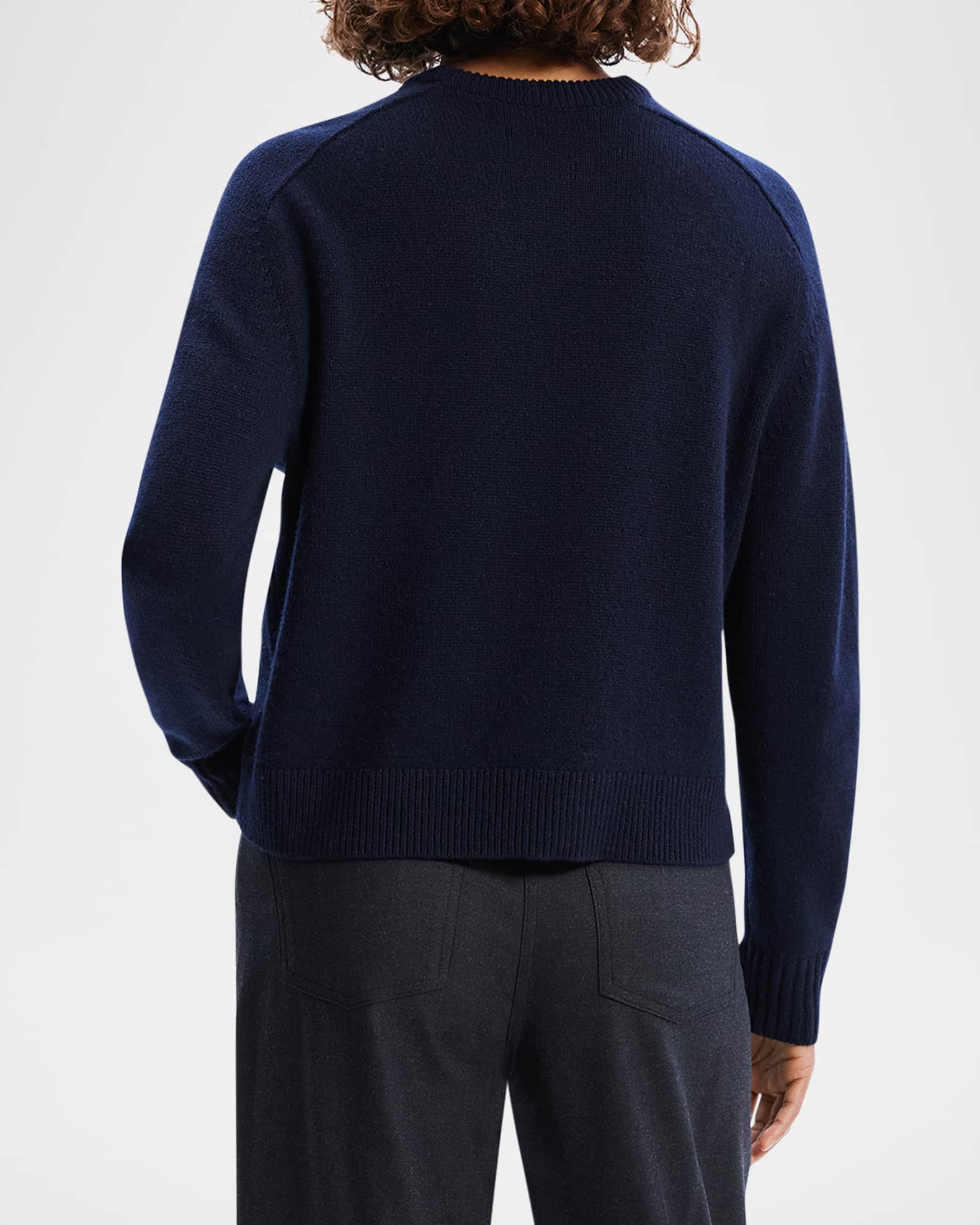 Cashmere Cropped Crewneck Sweater