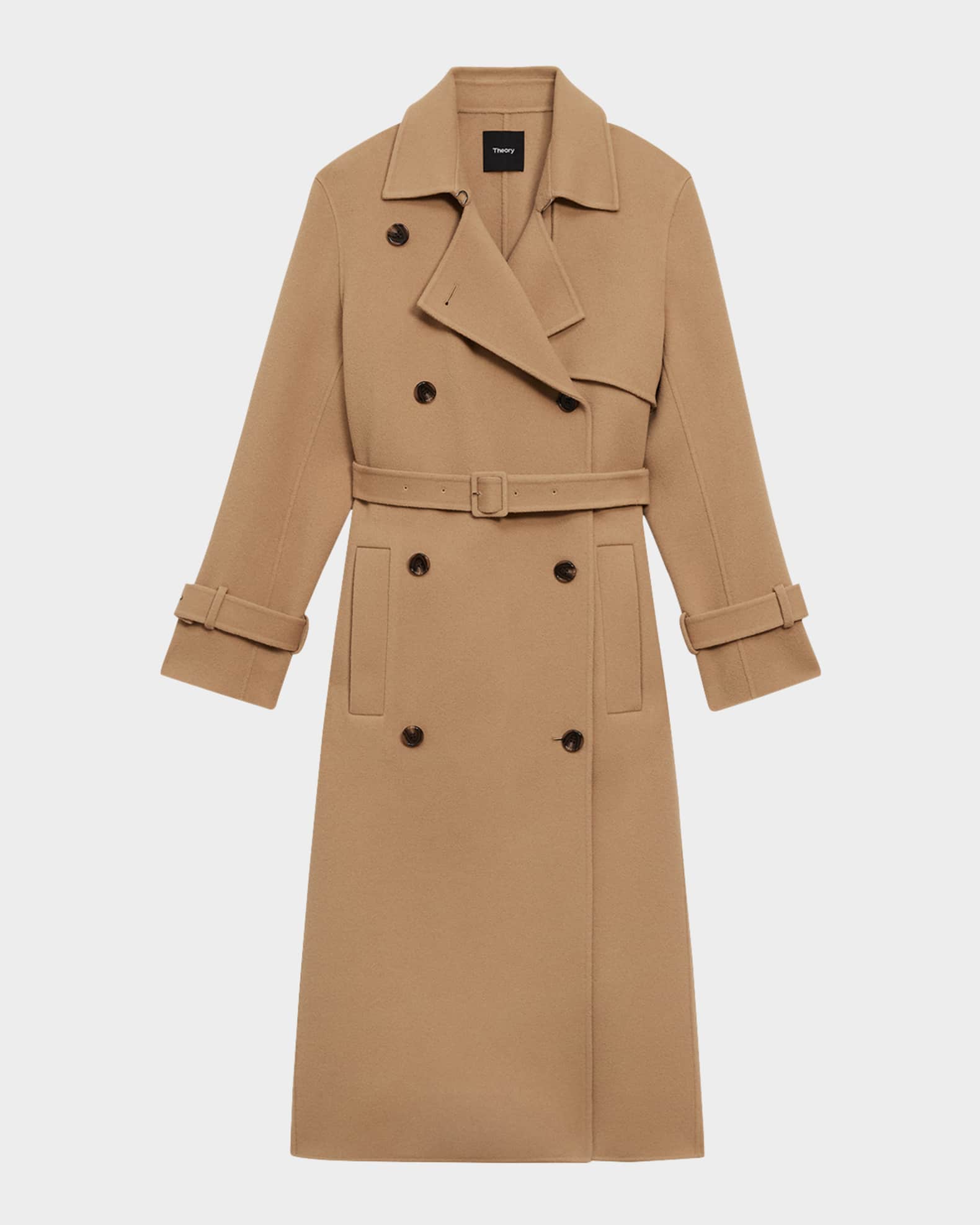 Theory Women s New Divide Double Face Wool Trench Coat