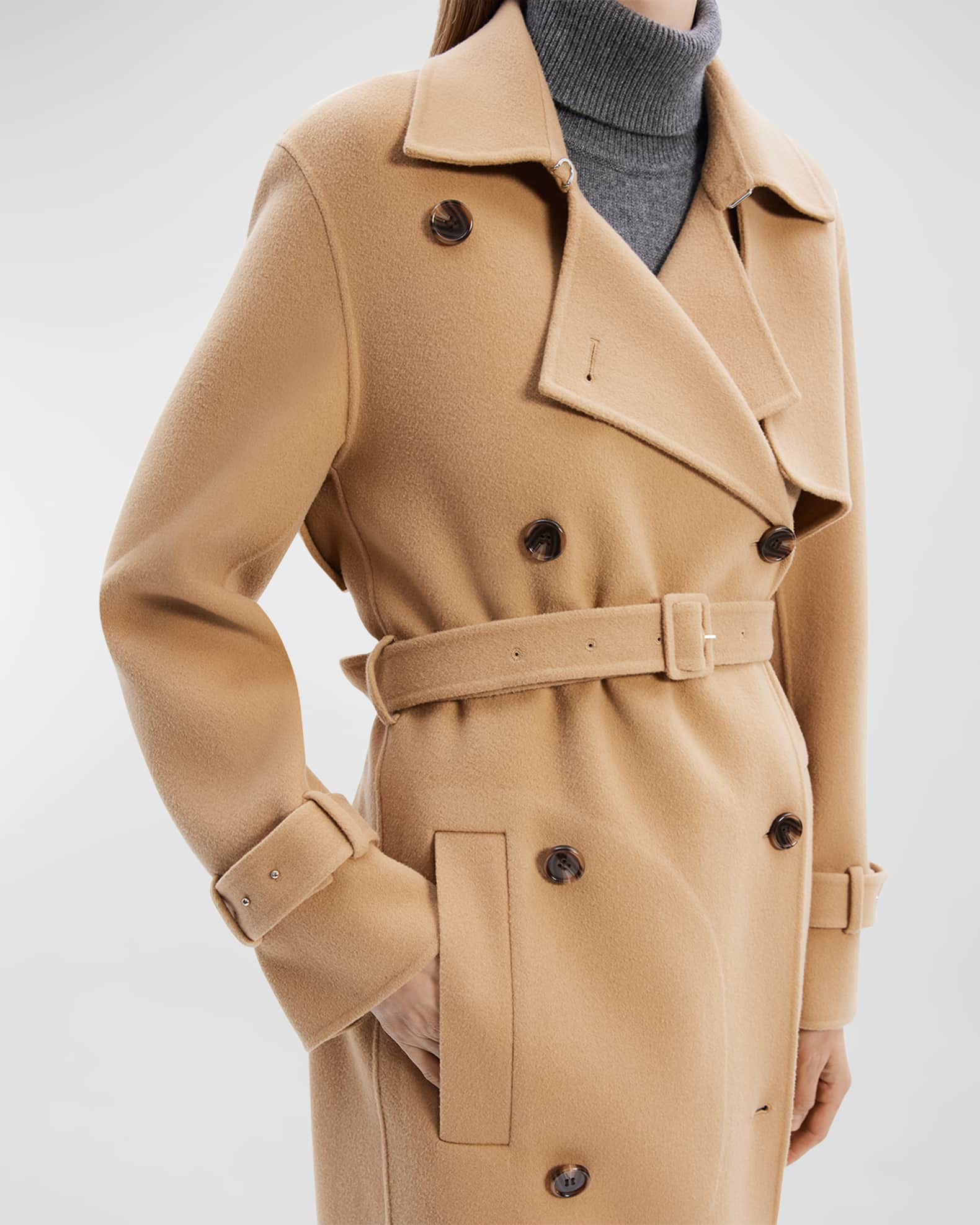 Theory coat camel online