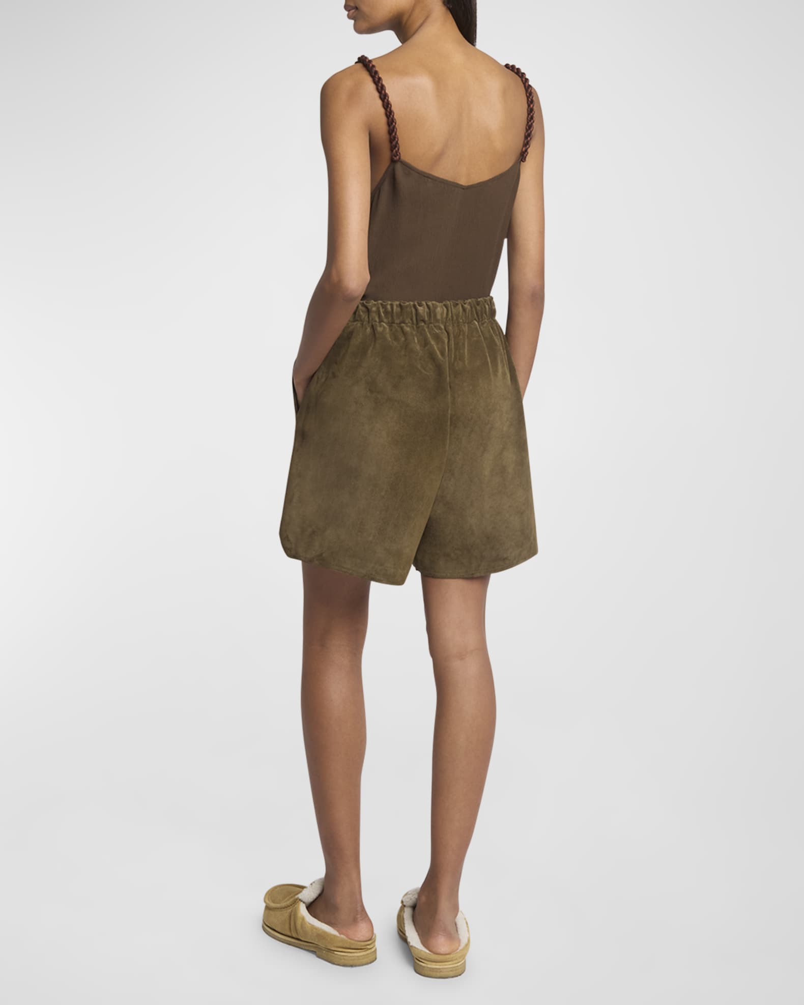 ショートパンツ JW ANDERSON Women Shorts  Burmudas TR0401PG1766 621 BROWN JW Anderson Aged Denim Shorts - Rust – The Frankie Shop Europe