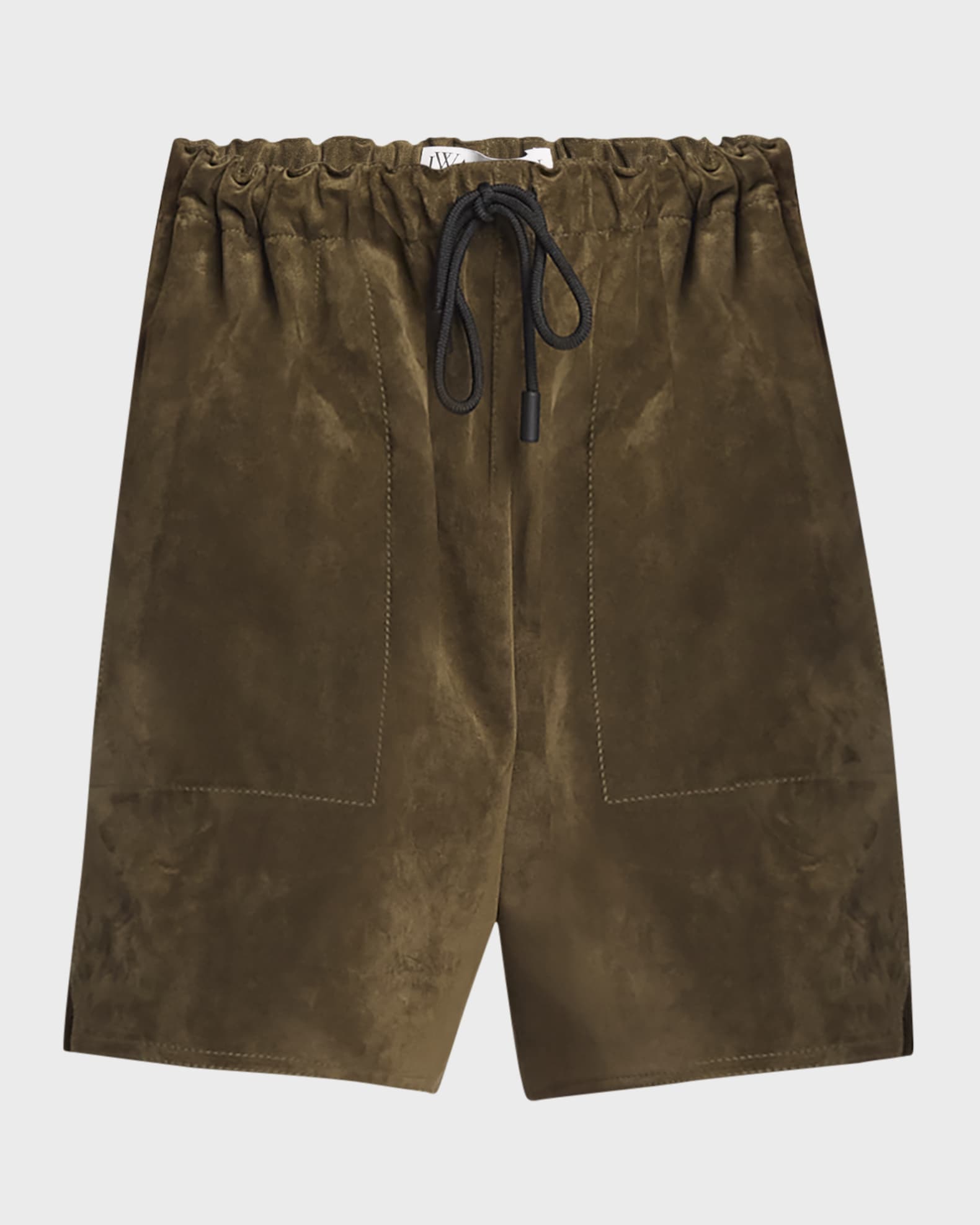 Drawstring Suede Shorts