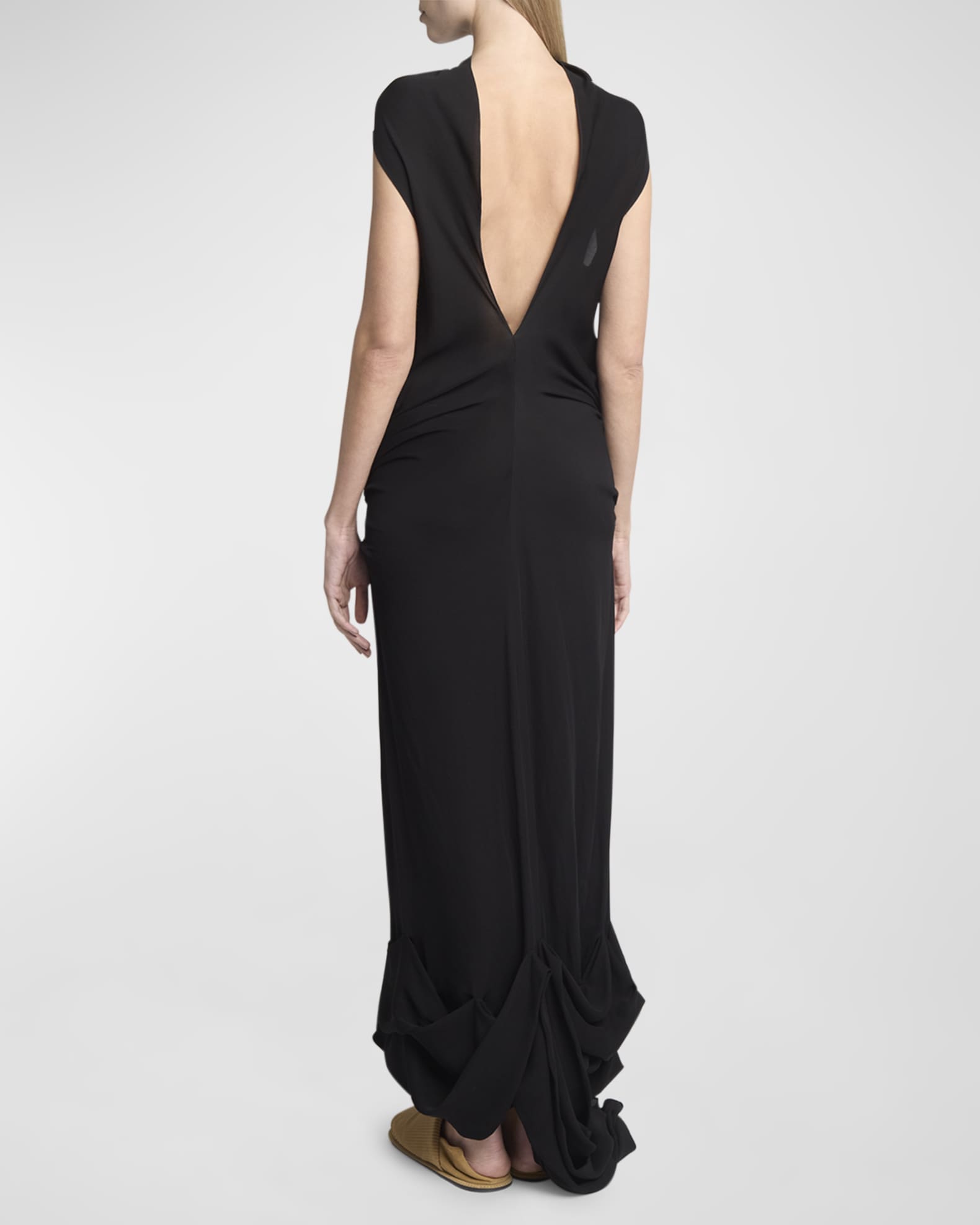 Backless sleeveless dress top