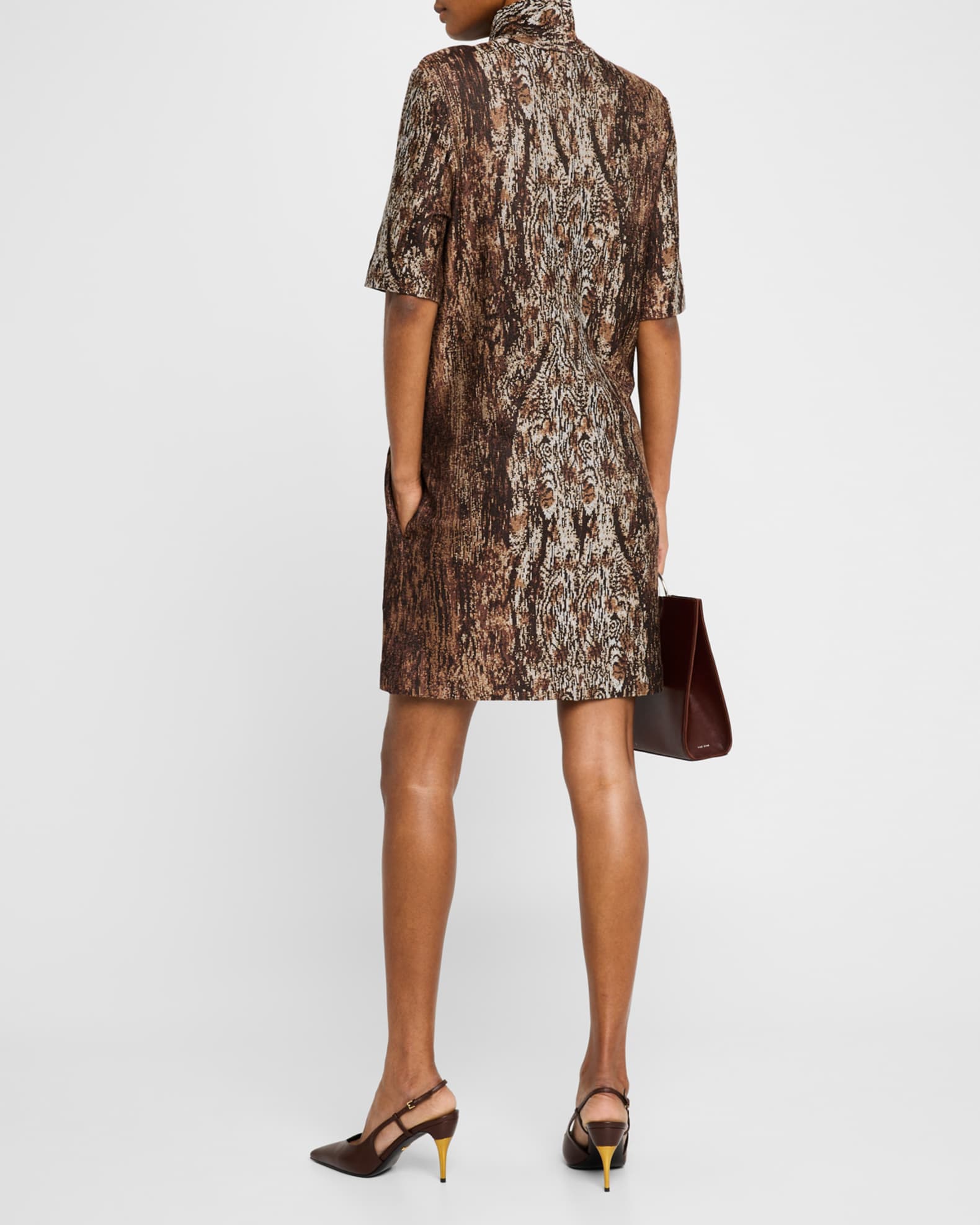 Turtleneck shift dress on sale