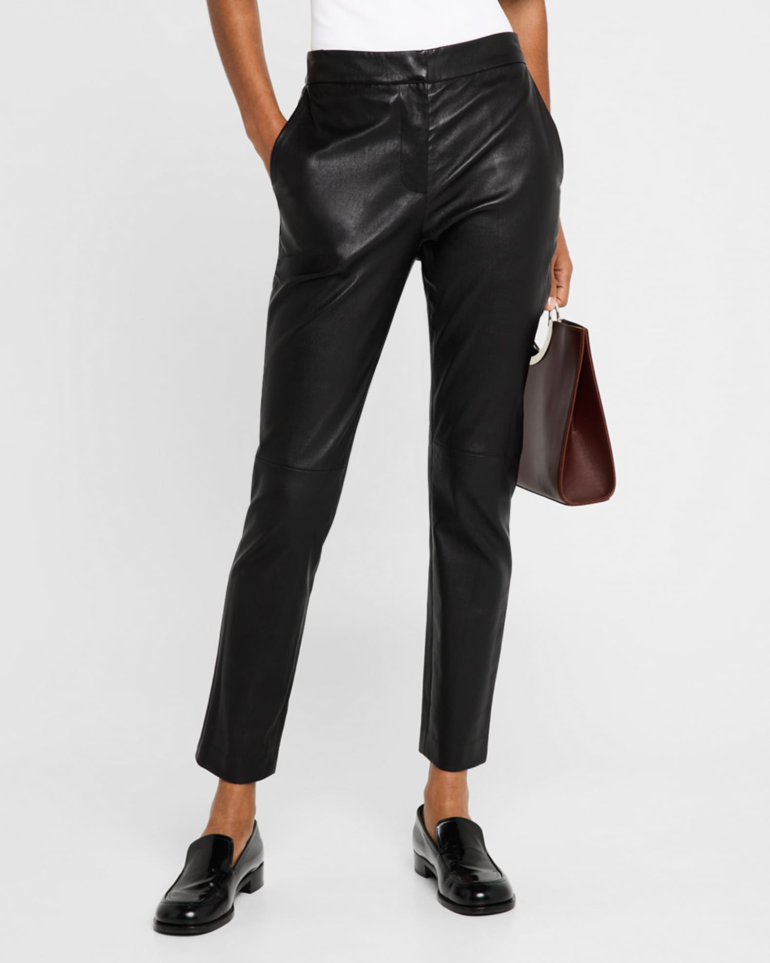 Neiman marcus leather pants store