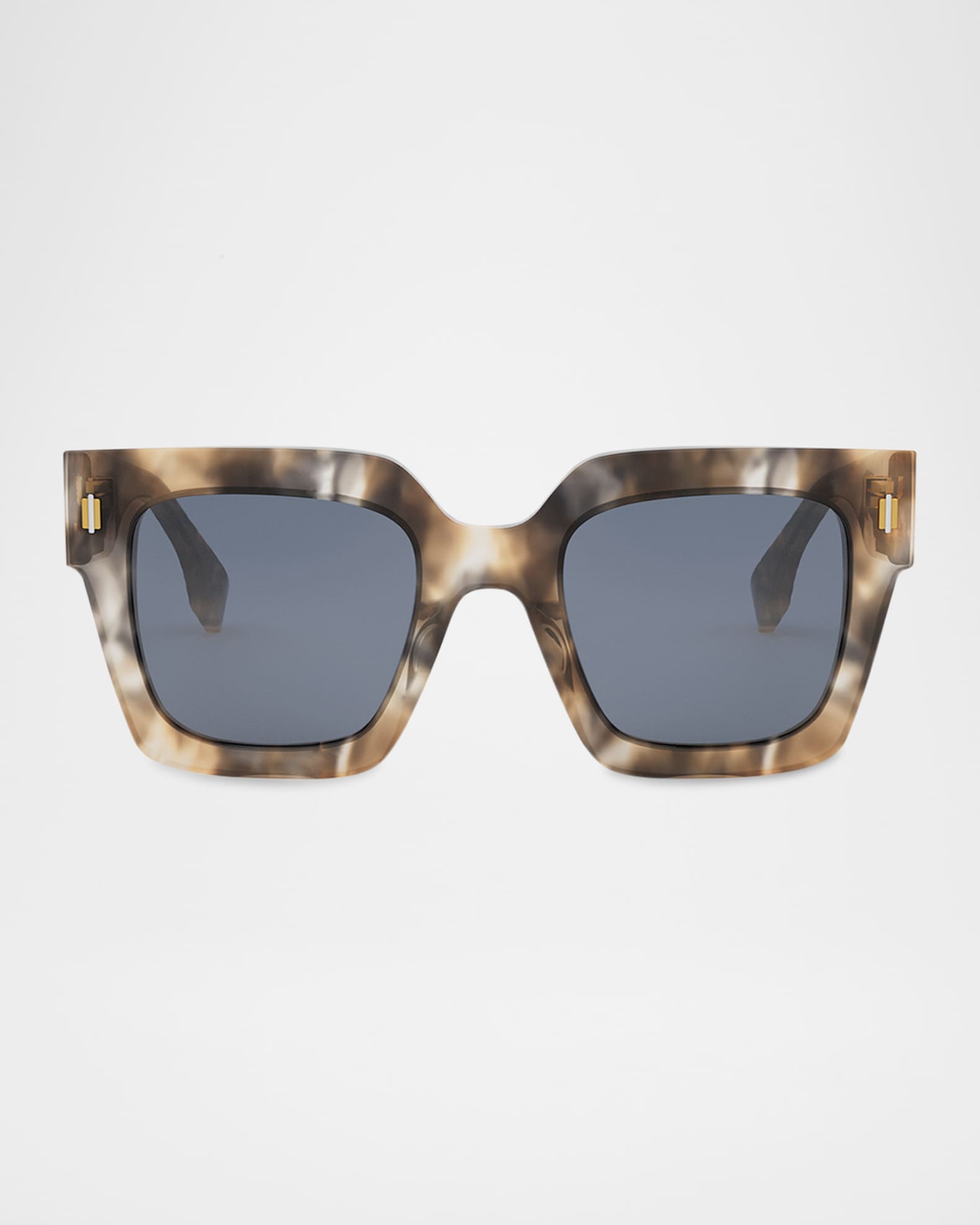 FENDI スクエアフレムサンクラス FE40101I 55B Fendi Fendi Roma FE40101I XS (50 - 23) with Grey lenses and
