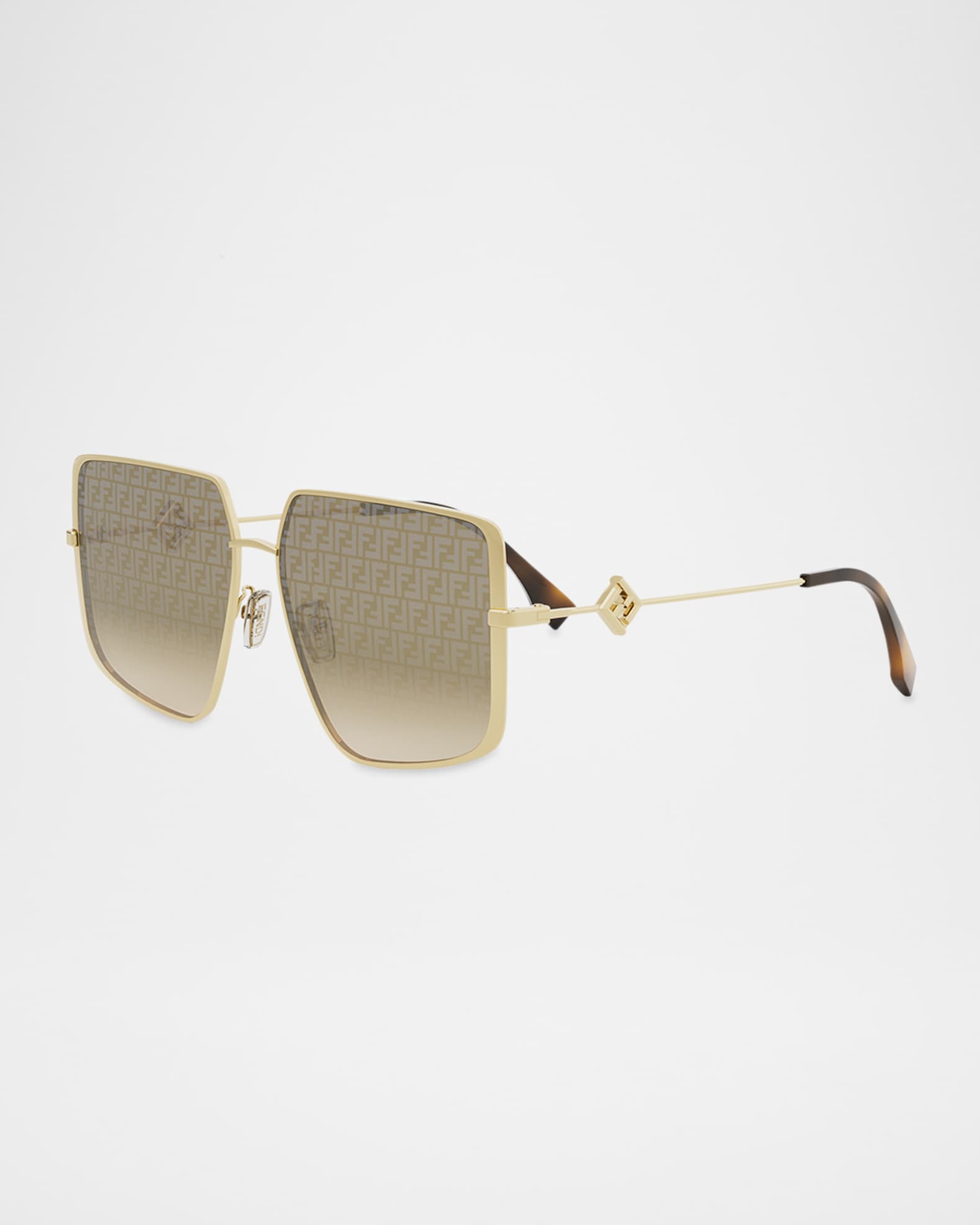 FF Square Metal & Nylon Sunglasses 0
