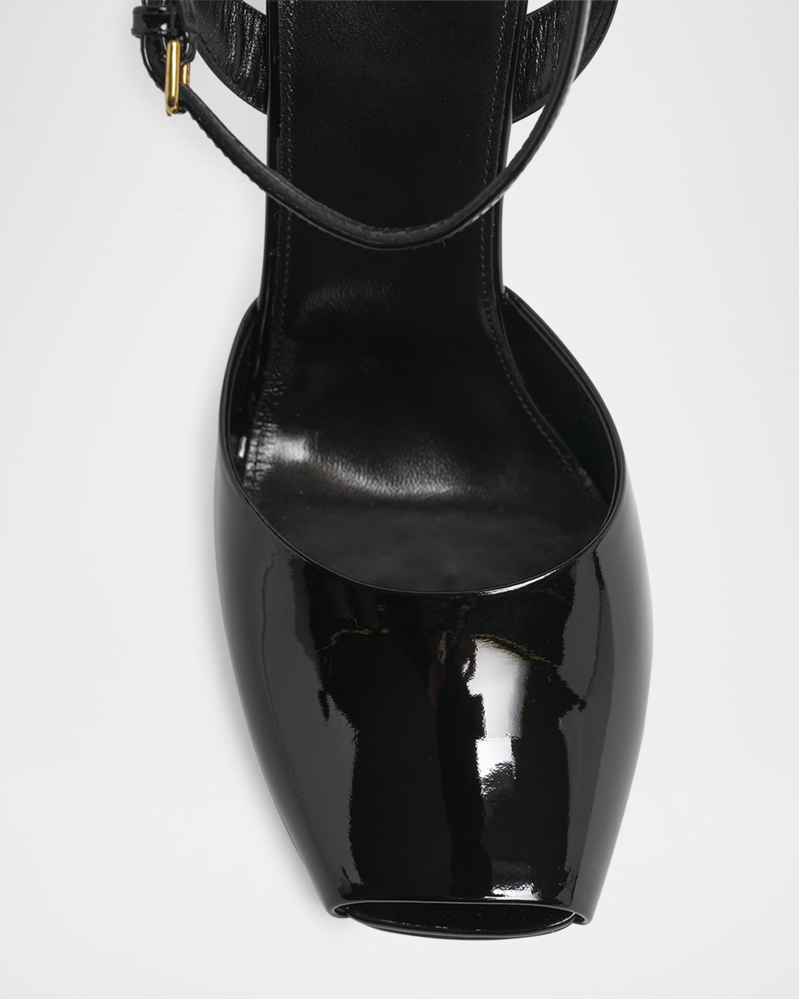 Saint laurent edie peep toe sandal top