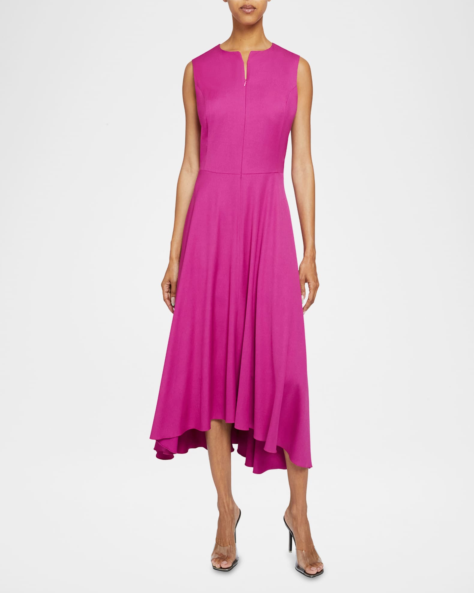 Zip front midi dress clearance