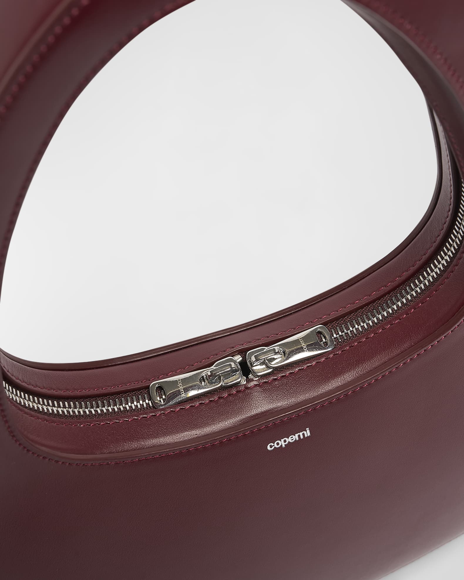 Coperni Swipe Large Zip Leather Shoulder Bag | Neiman Marcus Coperni Swipe Large Zip Leather Shoulder Bag | Neiman Marcus