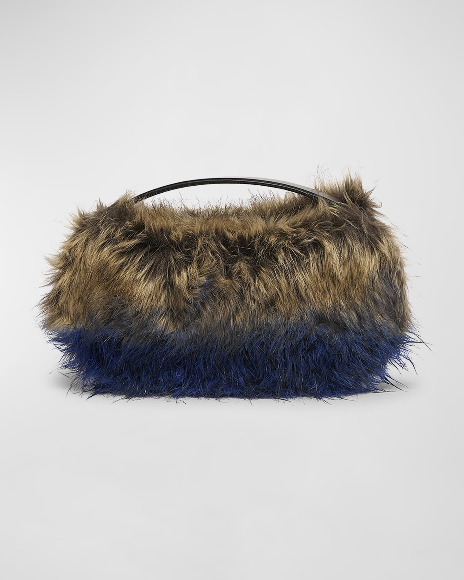 Faux fur handle bag store