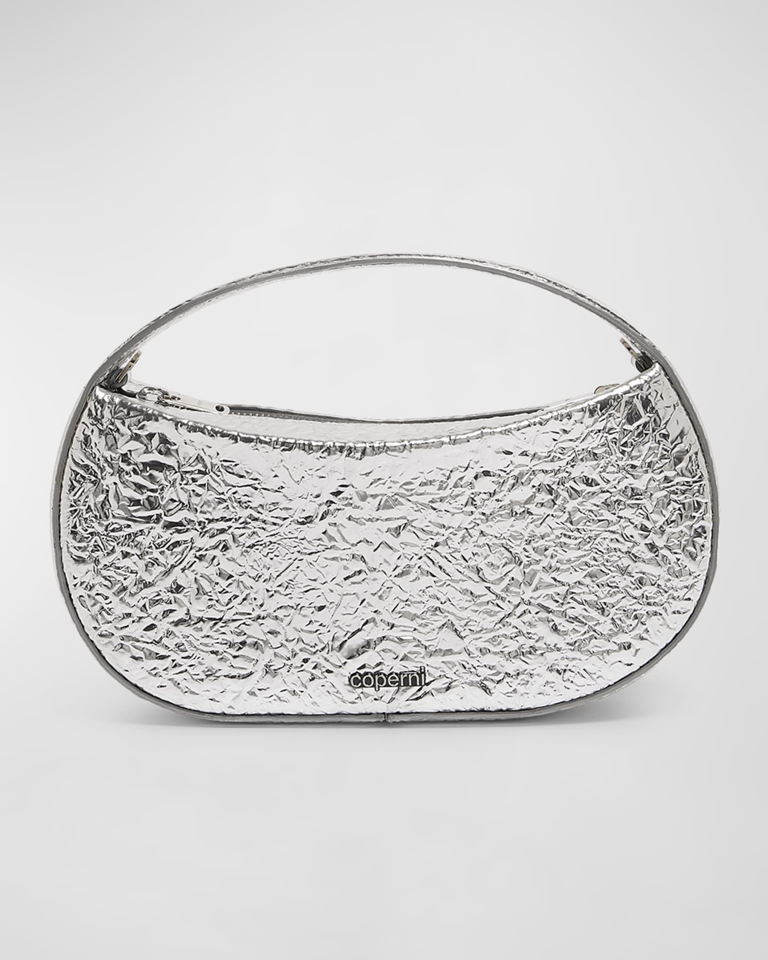 Swipe Small Foil Leather Top-Handle Bag 0