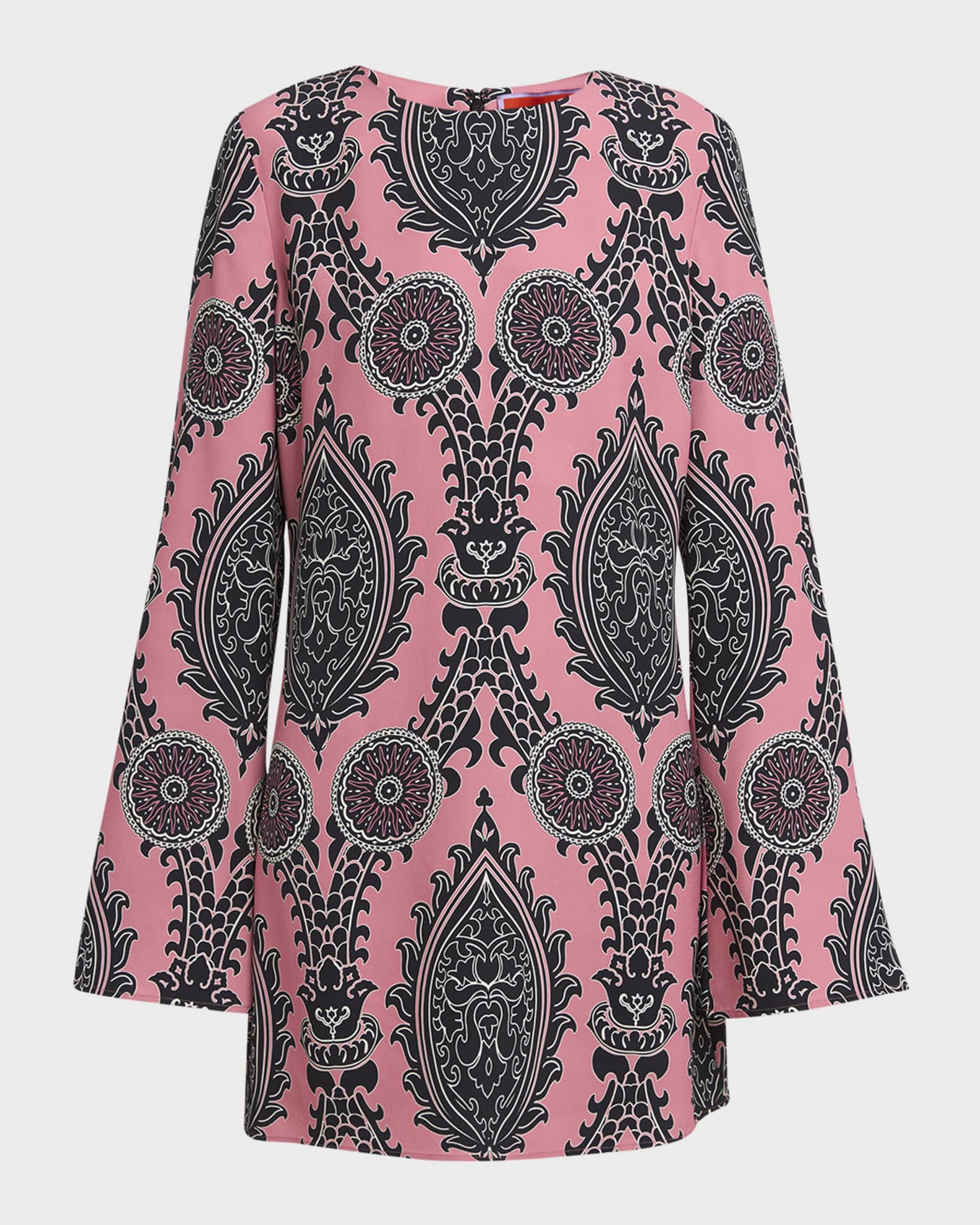 Supremes Long-Sleeve Mini Swing Dress 0