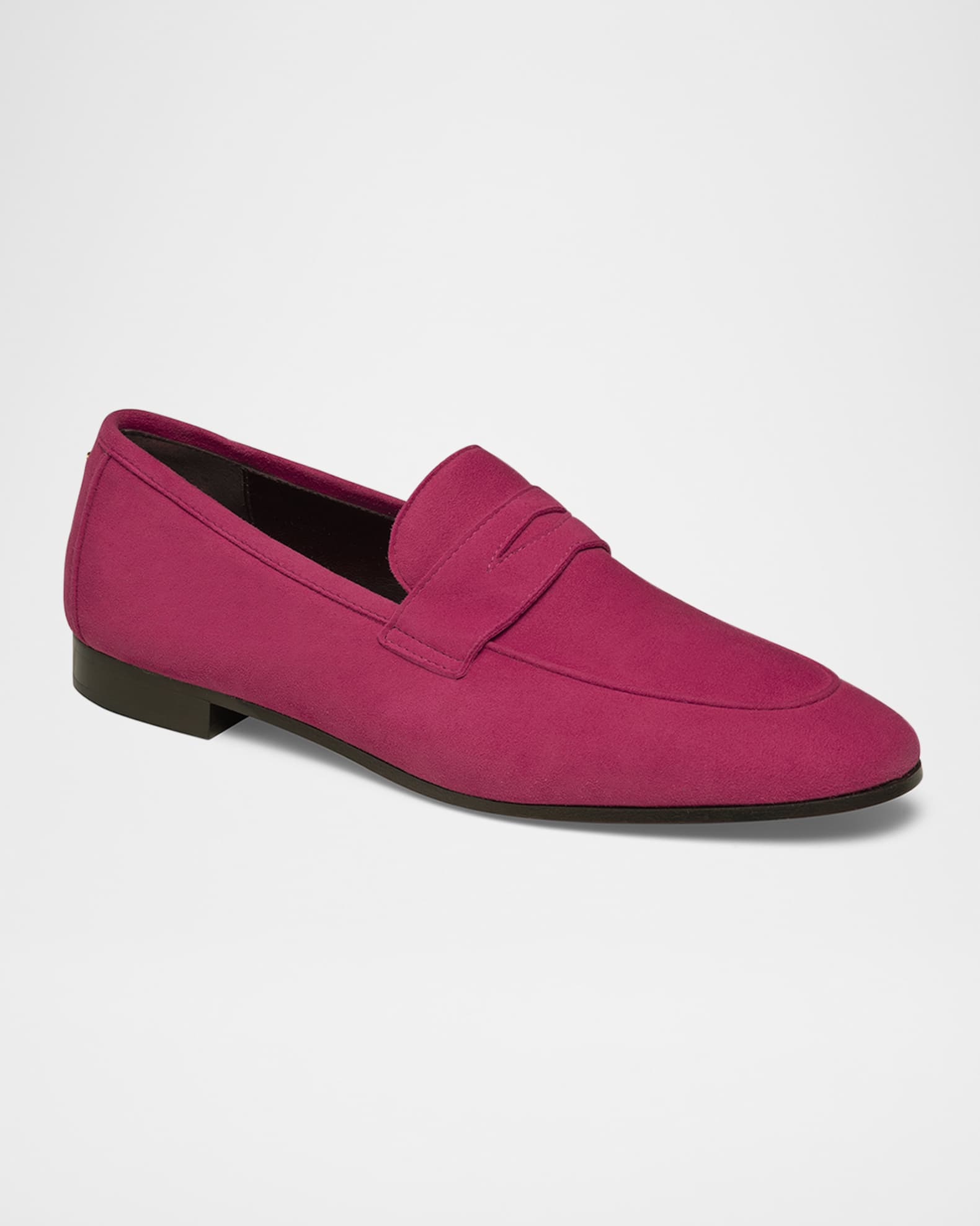 Flaneur Suede Penny Loafers - Thumbnail 2