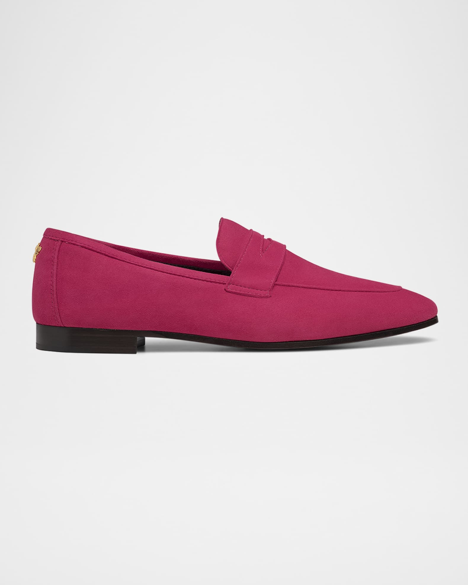 Flaneur Suede Penny Loafers
