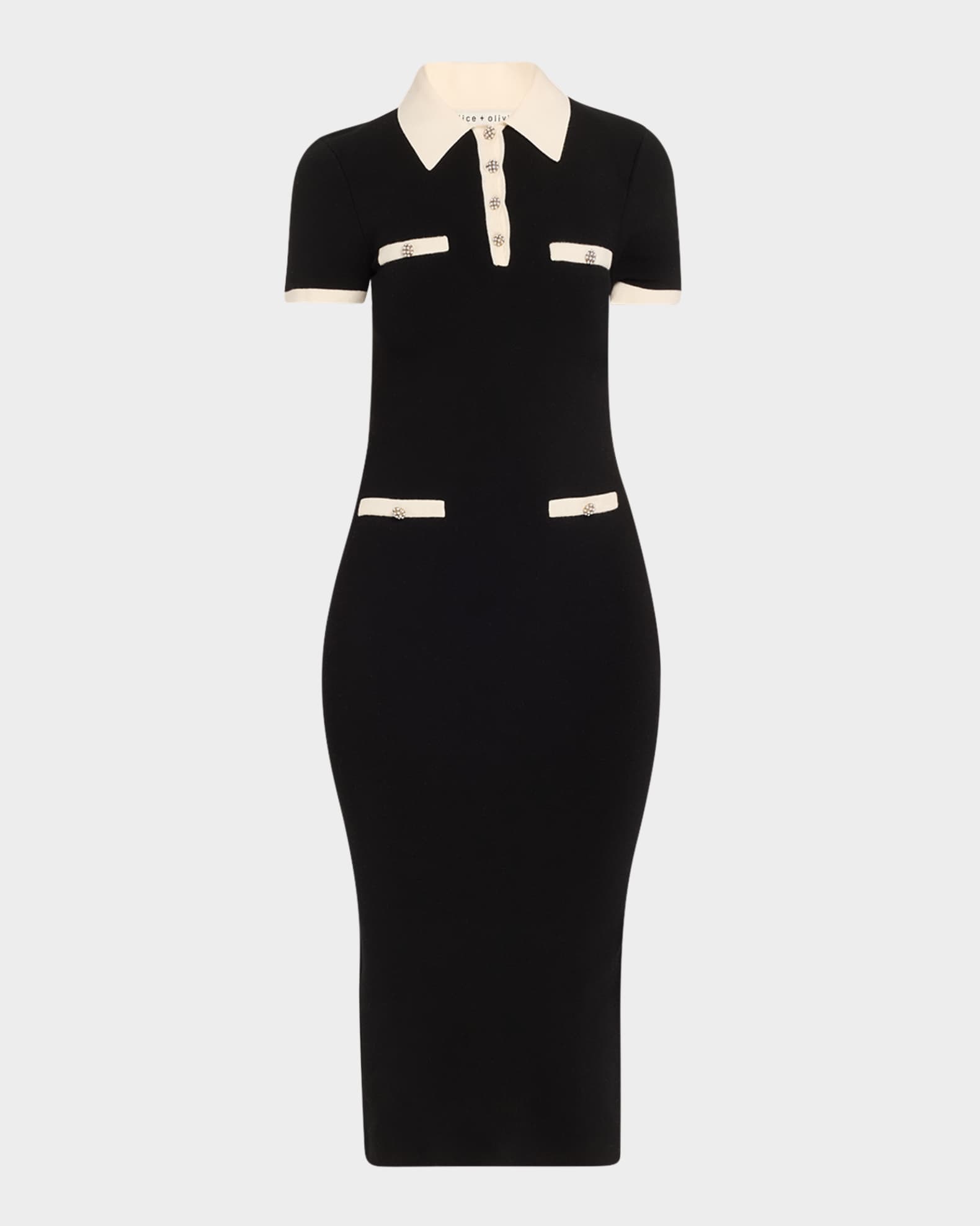 Iris Midi Polo Sweater Dress 0