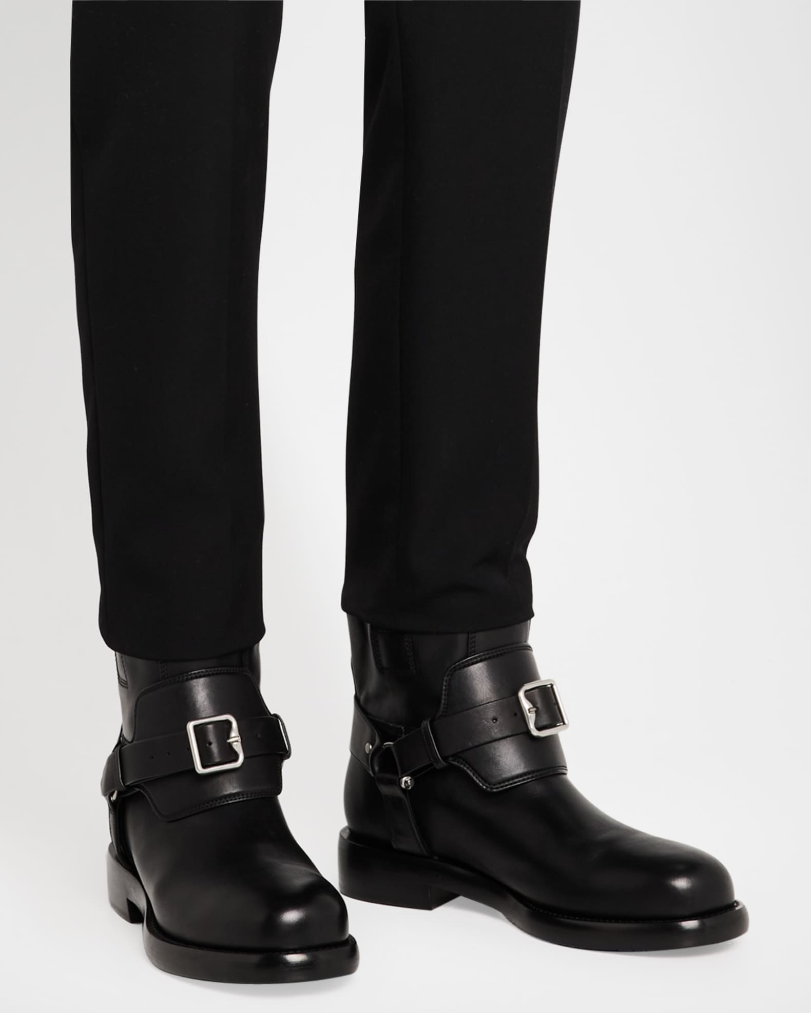 Men s Cobble Leather Ankle Boots