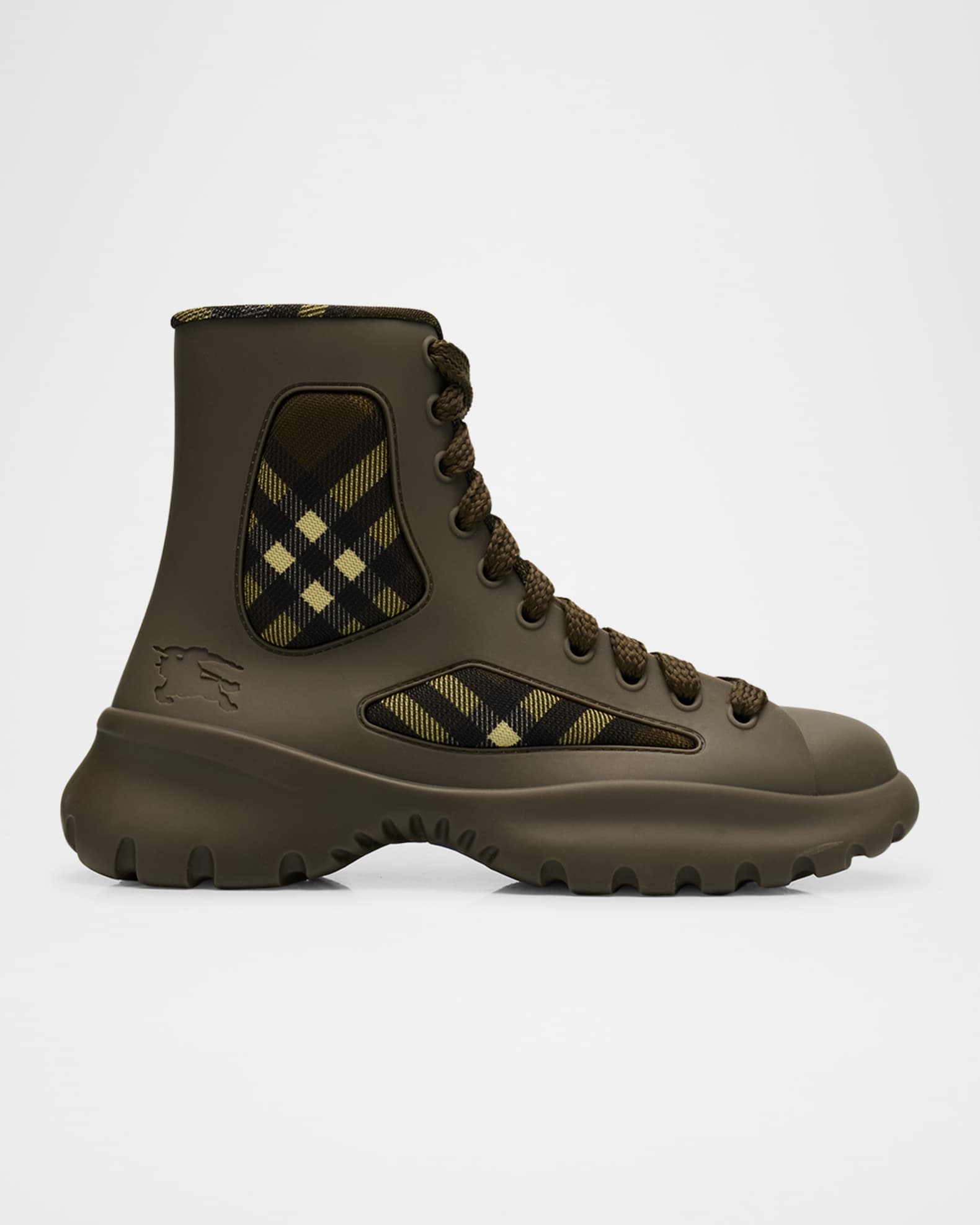 Burberry Men s Rubber Boulder Lace Up Boots Neiman Marcus