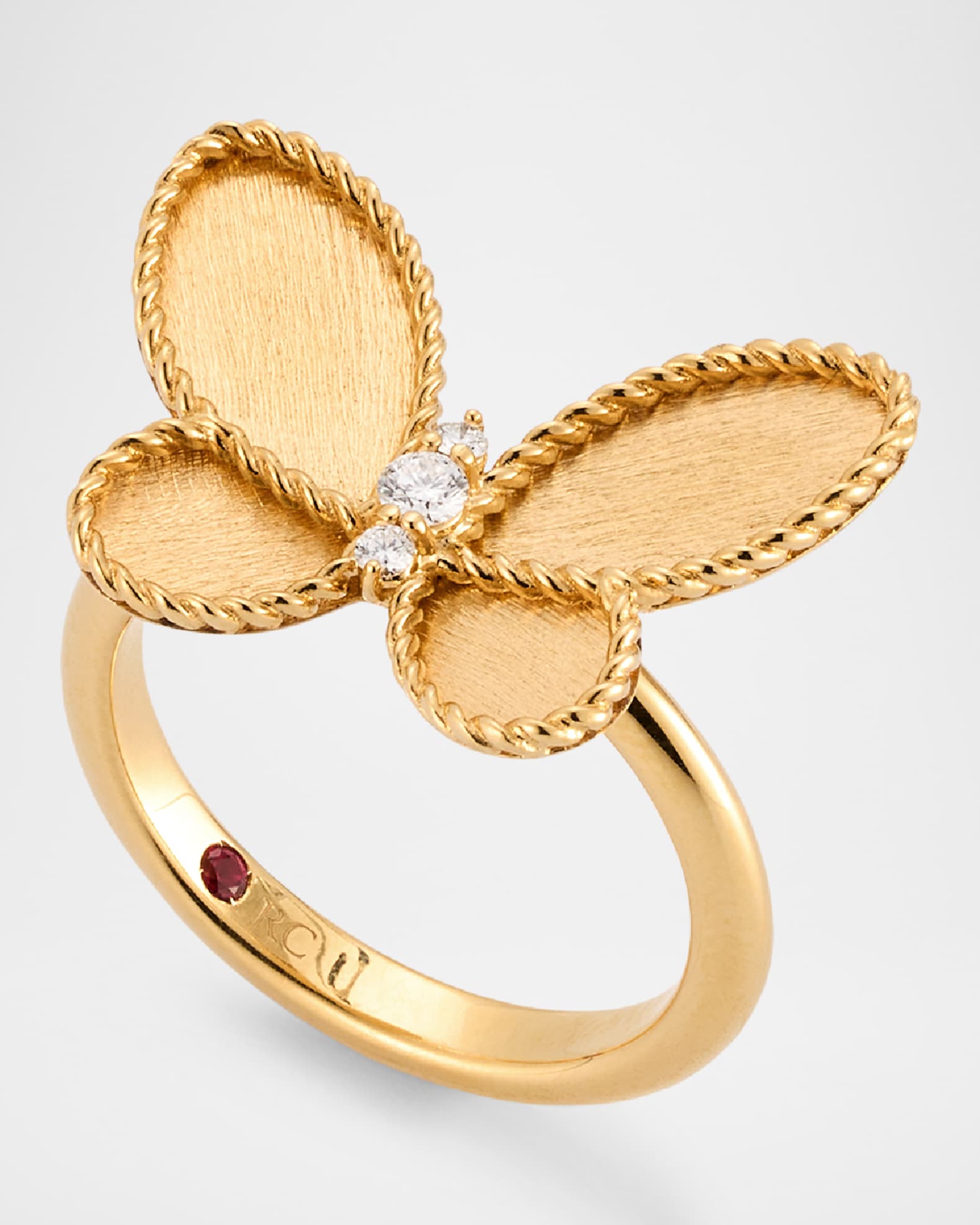 Roberto coin butterfly ring on sale