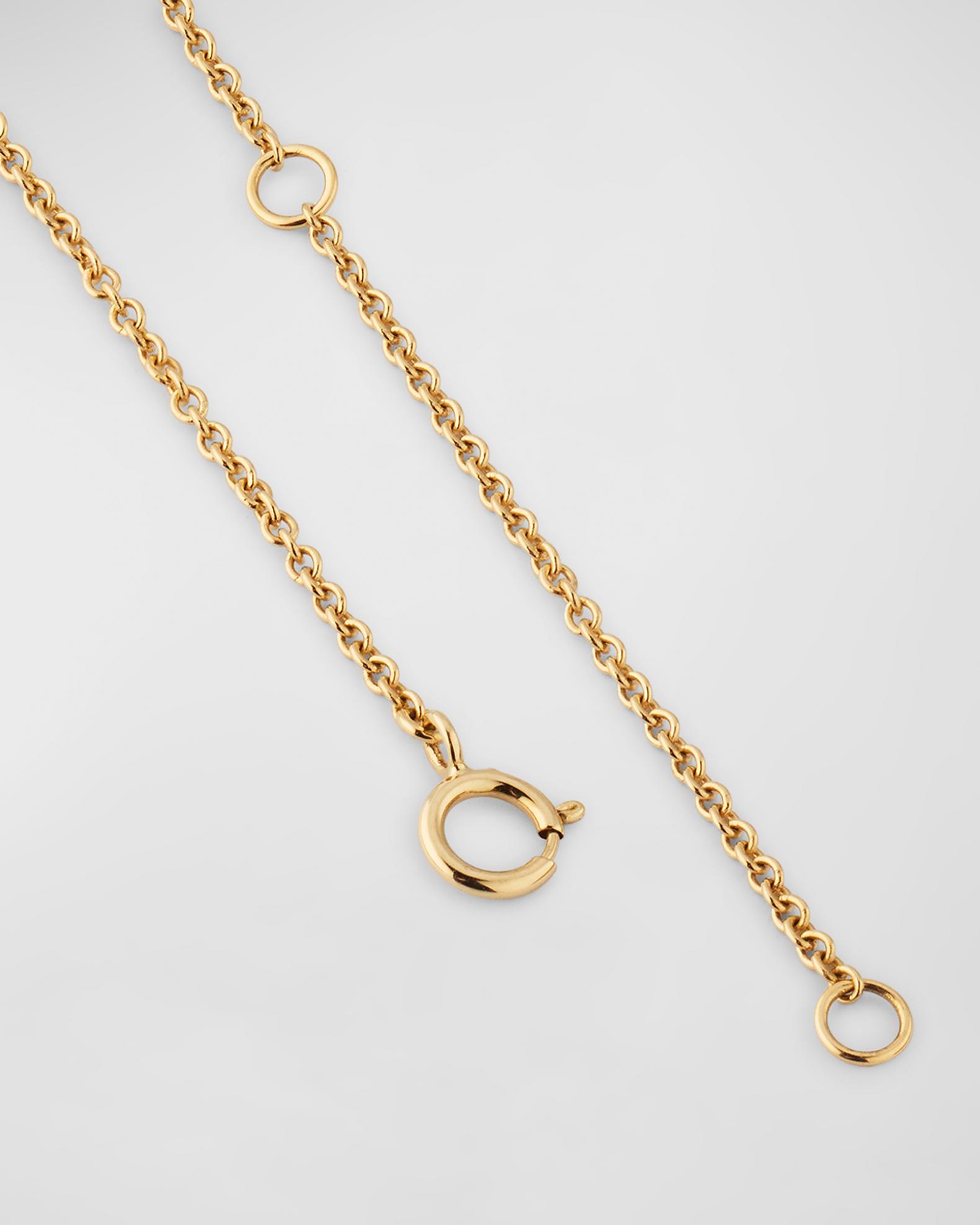 Roberto Coin Margherita 18K Yellow Gold Flower Necklace with