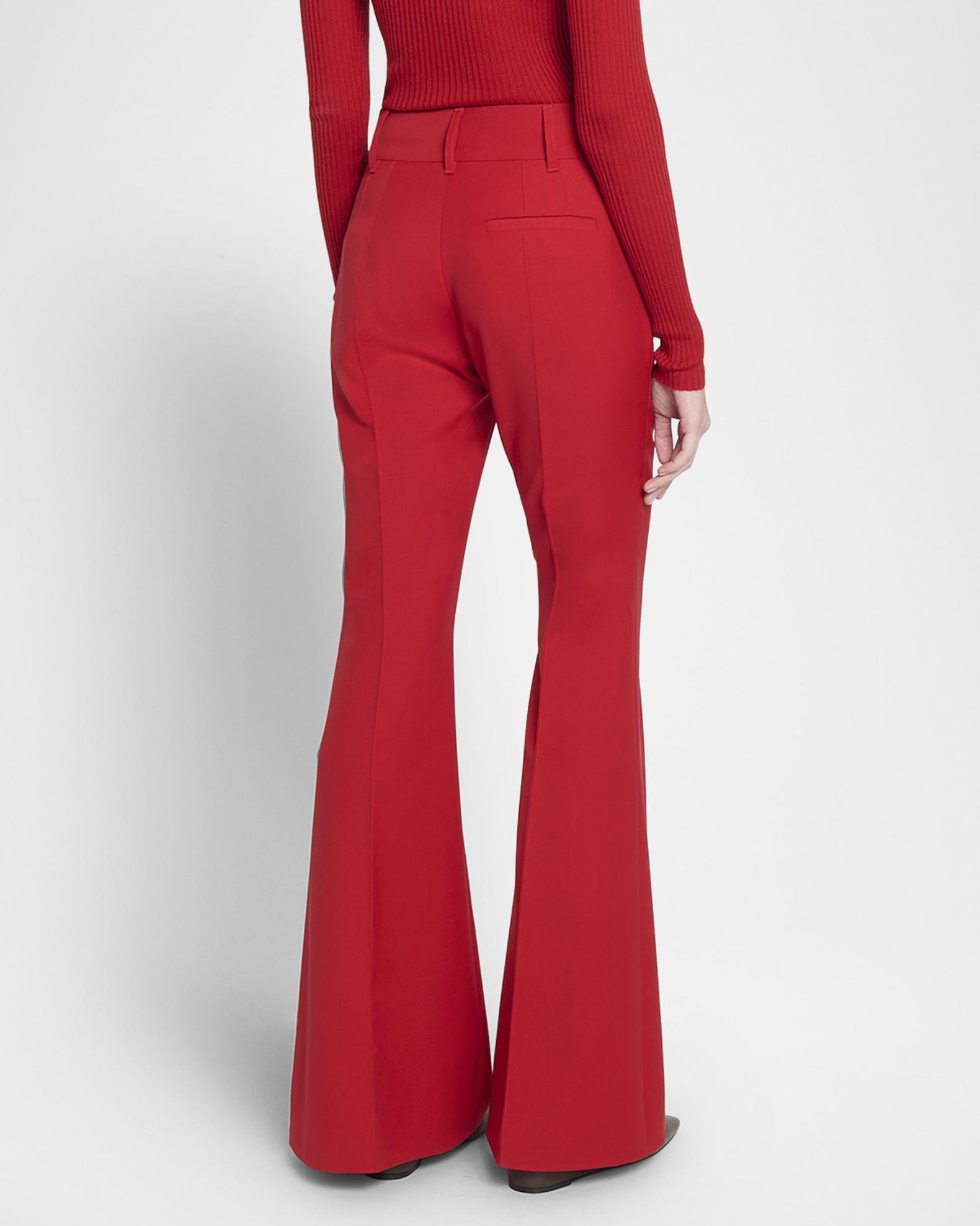 Gabriela Hearst Rhein Mid-Rise Flare Pants | Neiman Marcus