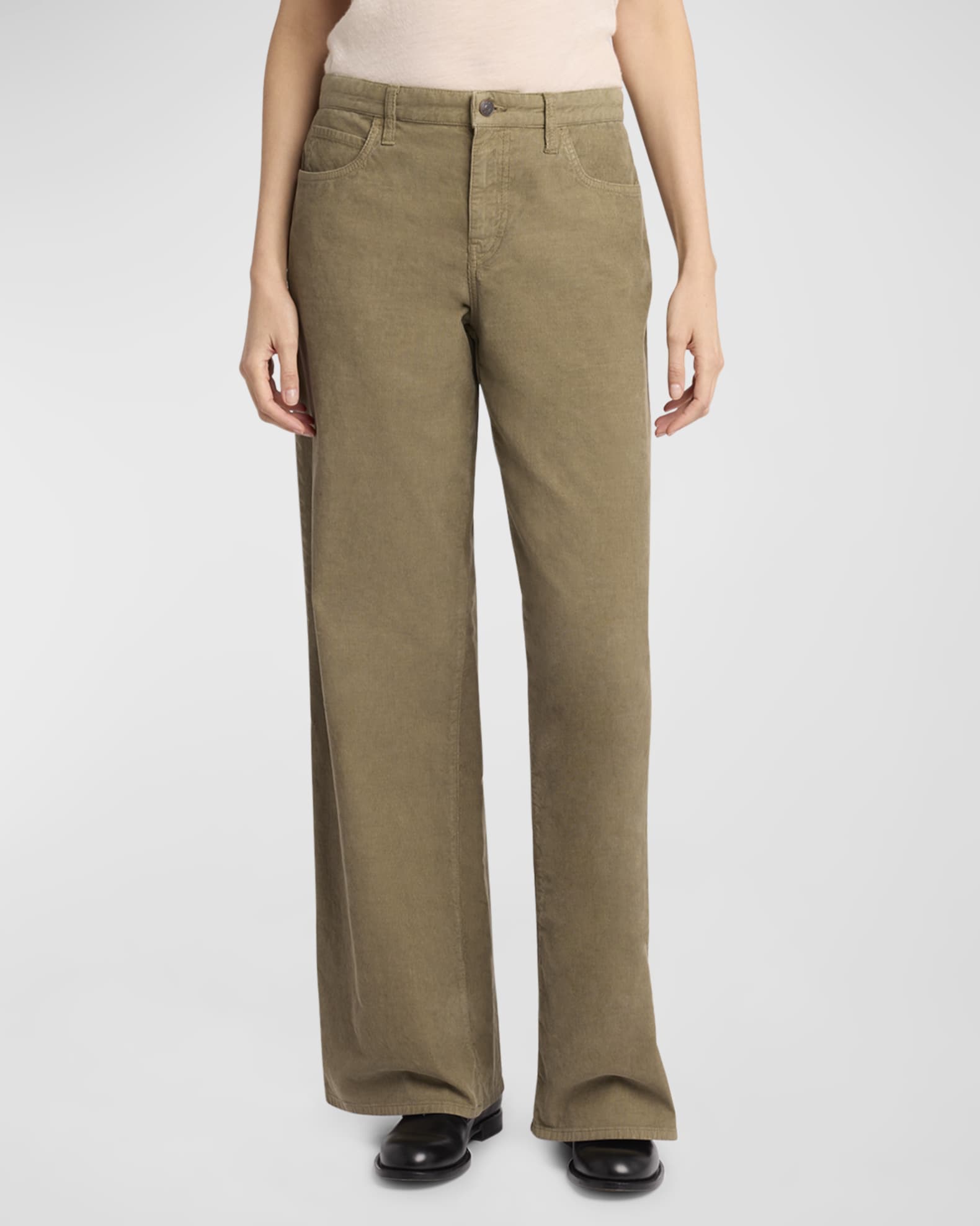 THE ROW Eglitta Corduroy Straight-Leg Pants | Neiman Marcus THE ROW Eglitta Corduroy Straight-Leg Pants | Neiman Marcus
