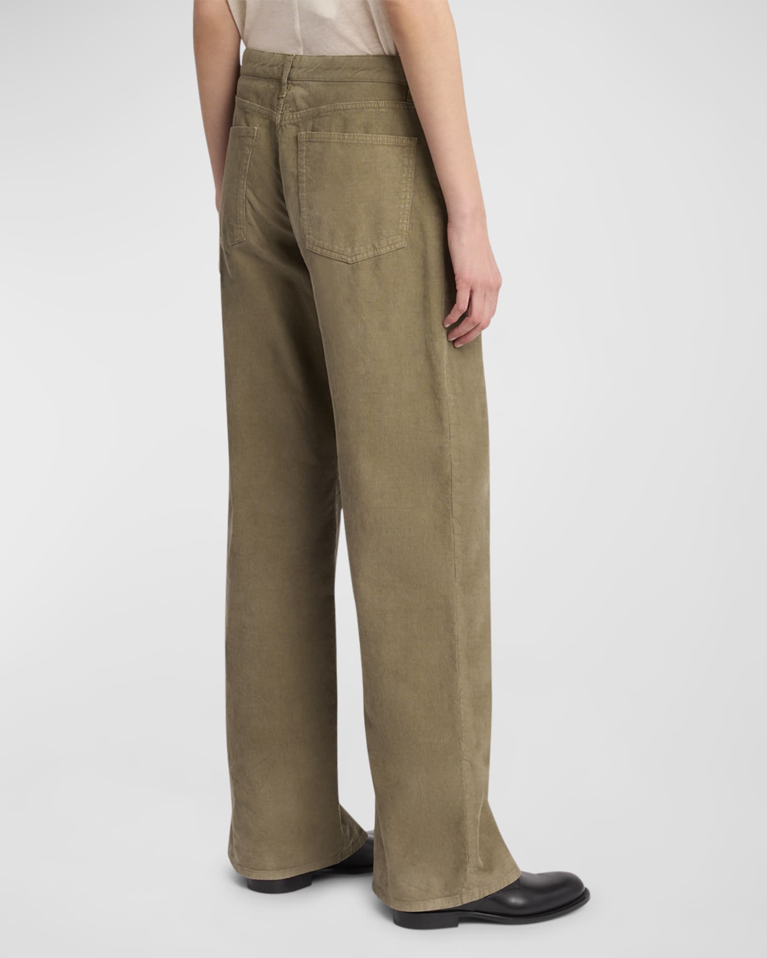 パンツ [The Row] Eglitta Pant in Corduroy THE ROW Eglitta cotton-corduroy pants | NET-A-PORTER