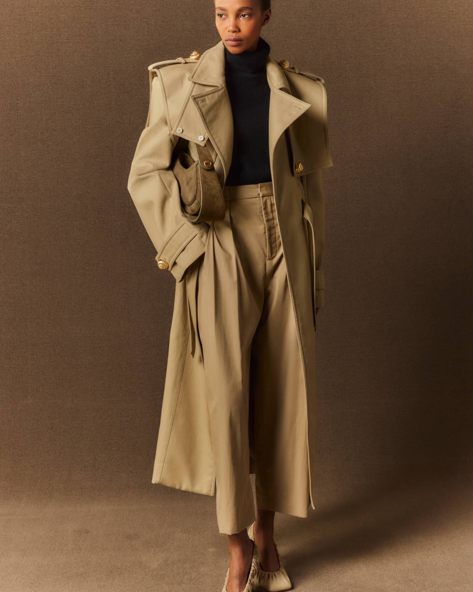 Tailored trench coat on sale