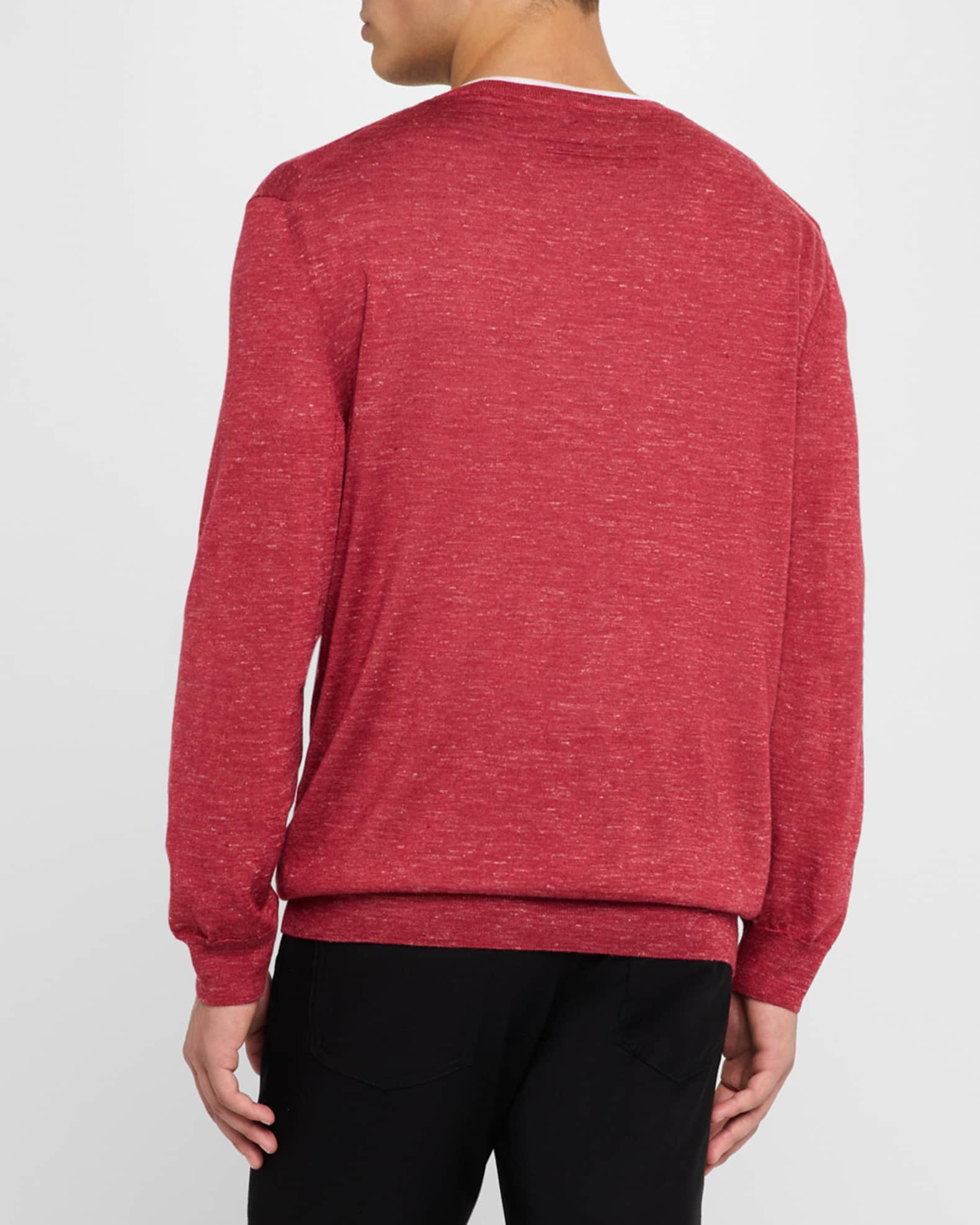 Men's Azeala Cashmere, Silk and Linen Crewneck Sweater