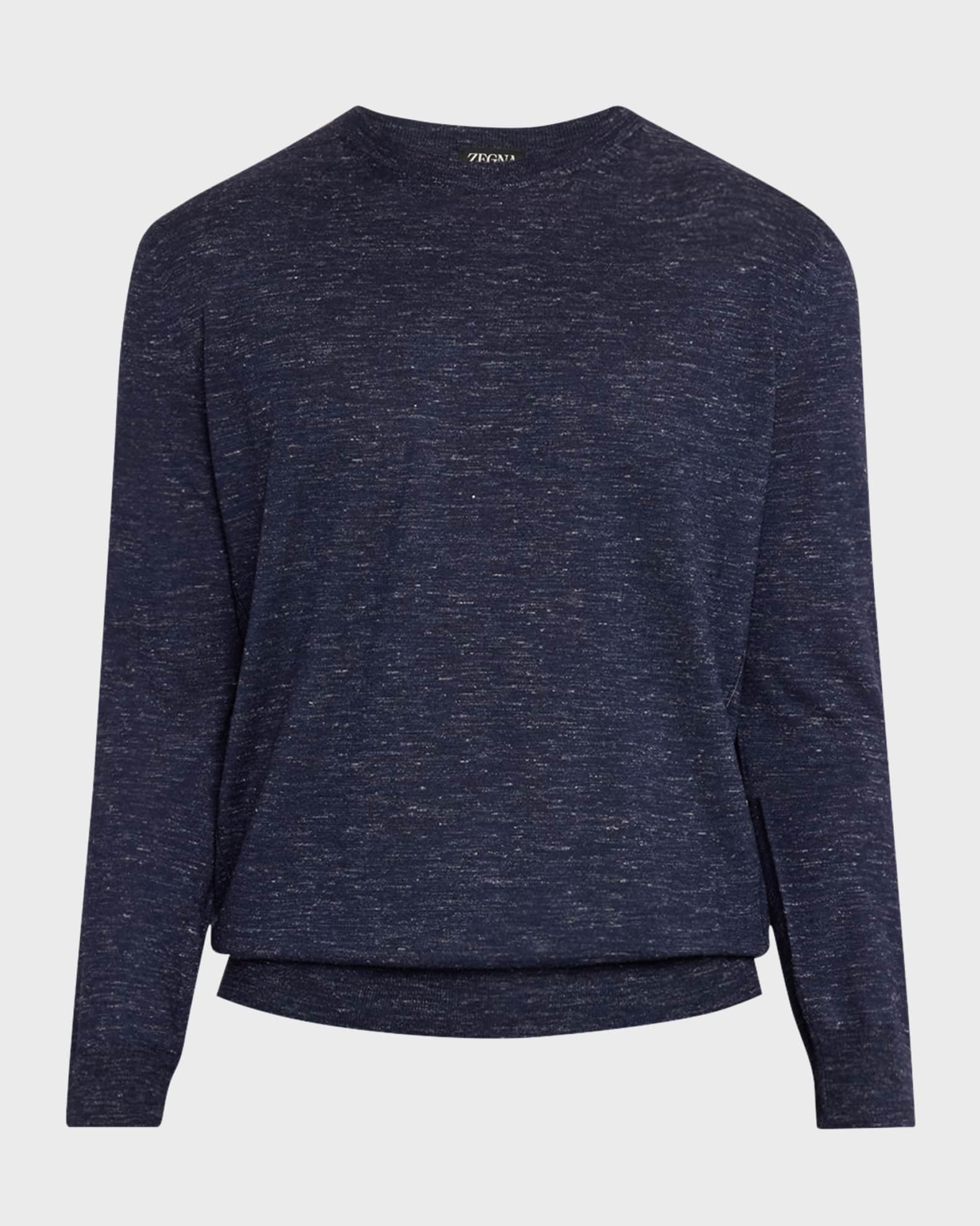 Men's Cashmere, Silk and Linen Crewneck Sweater 0