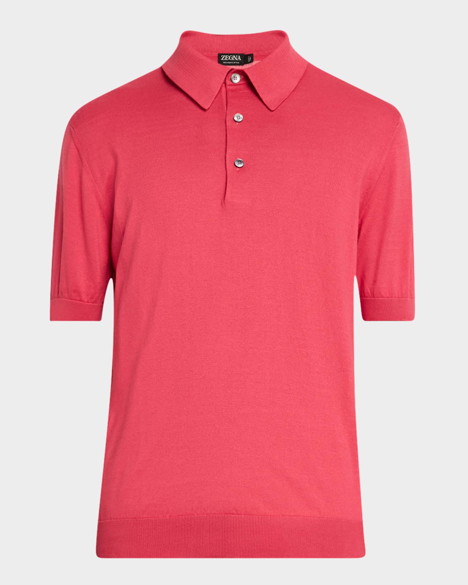 Men's Premium Cotton Short-Sleeve Polo Sweater 0