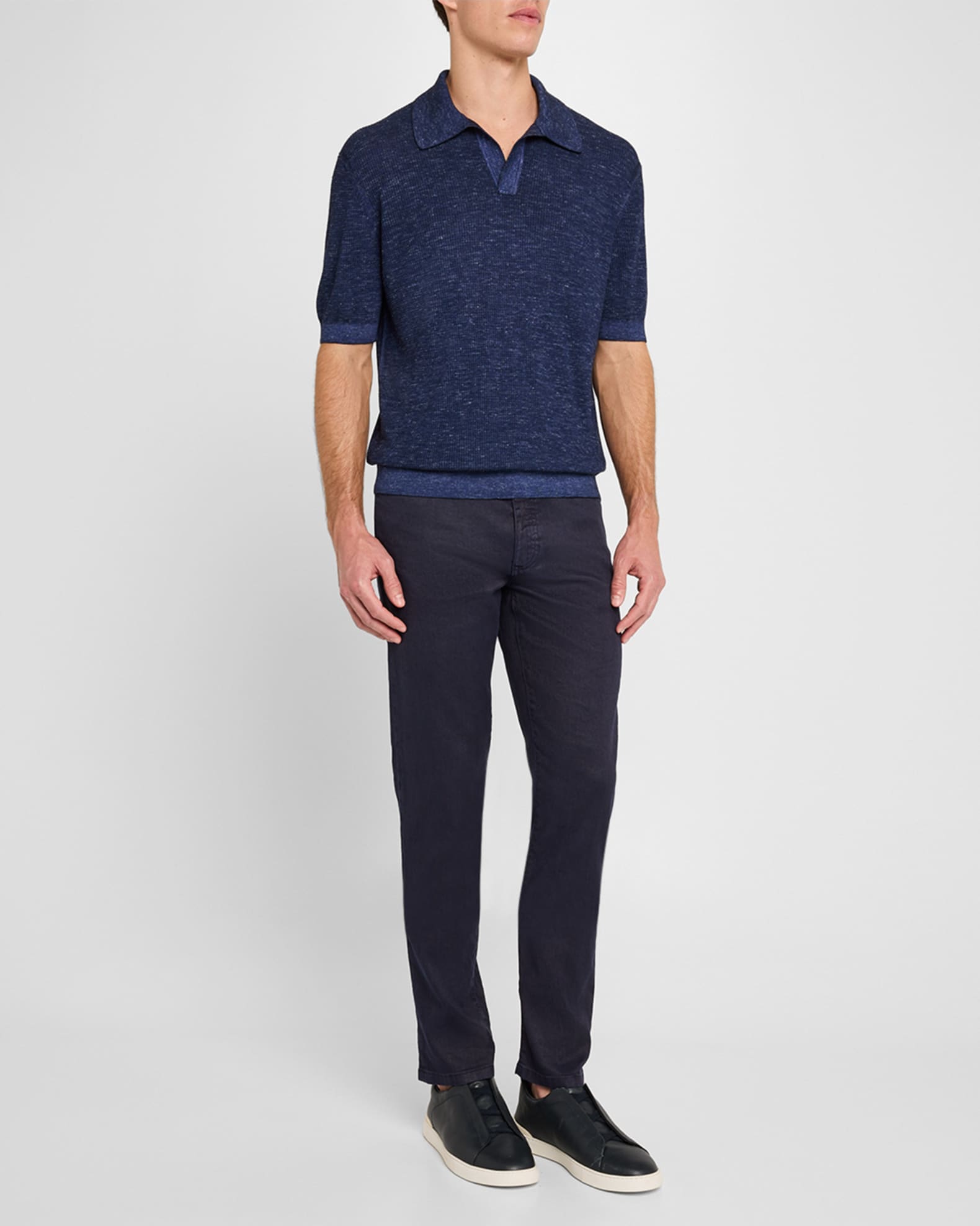 激安正規  Men's ZEGNA Comfort Pants Five-Pocket Cotton and Linen パンツ