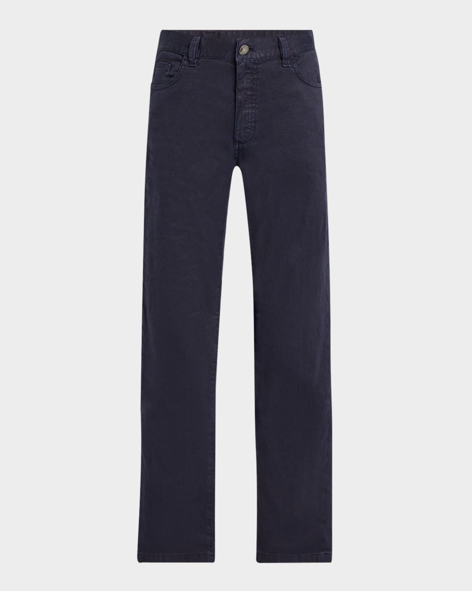 新到着 ZEGNA Men's Pants Five-Pocket Cotton and Linen Comfort パンツ
