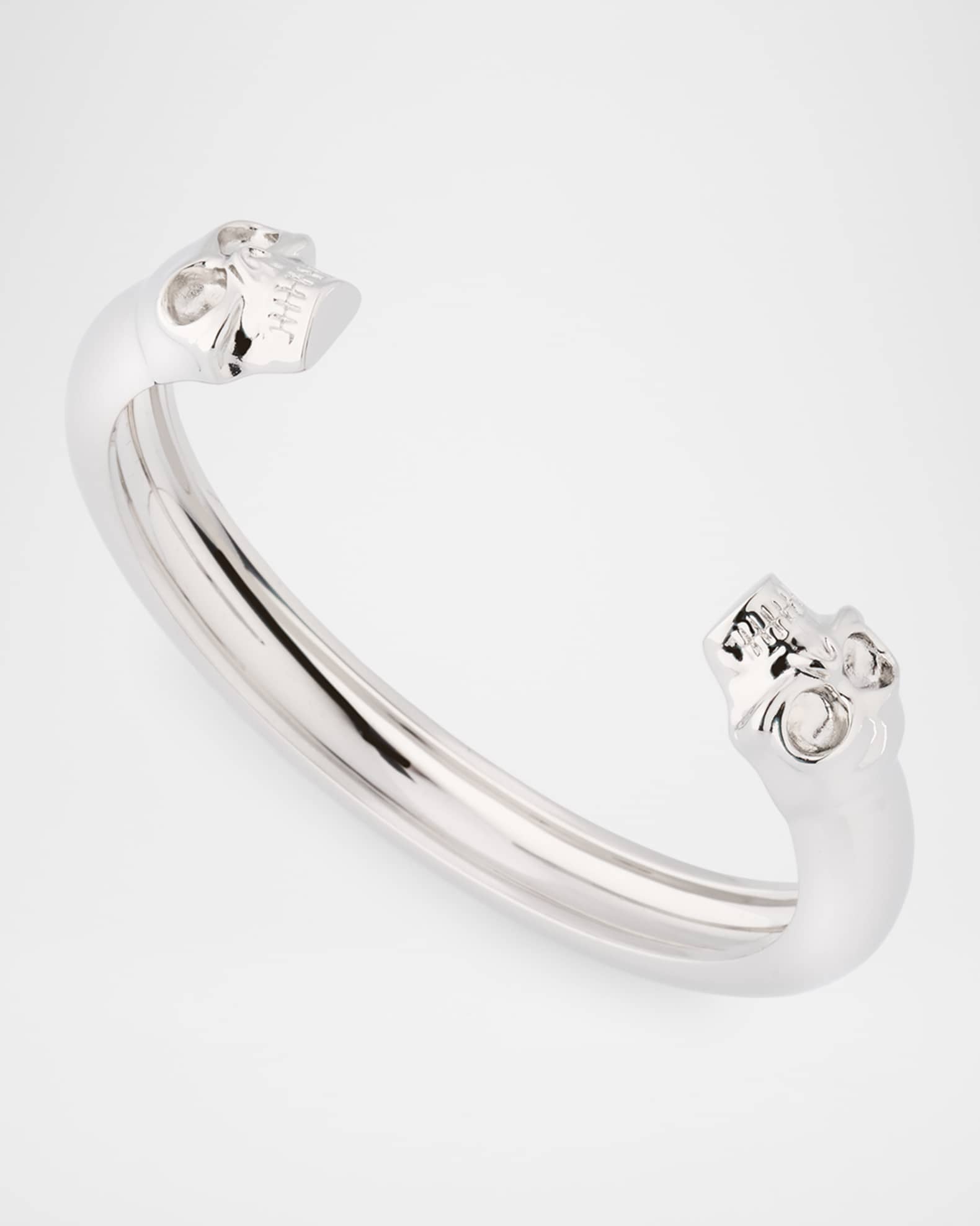 配送員設置 McQueen Men's Twin Skull Bracelet | Neiman Marcus アクセサリー