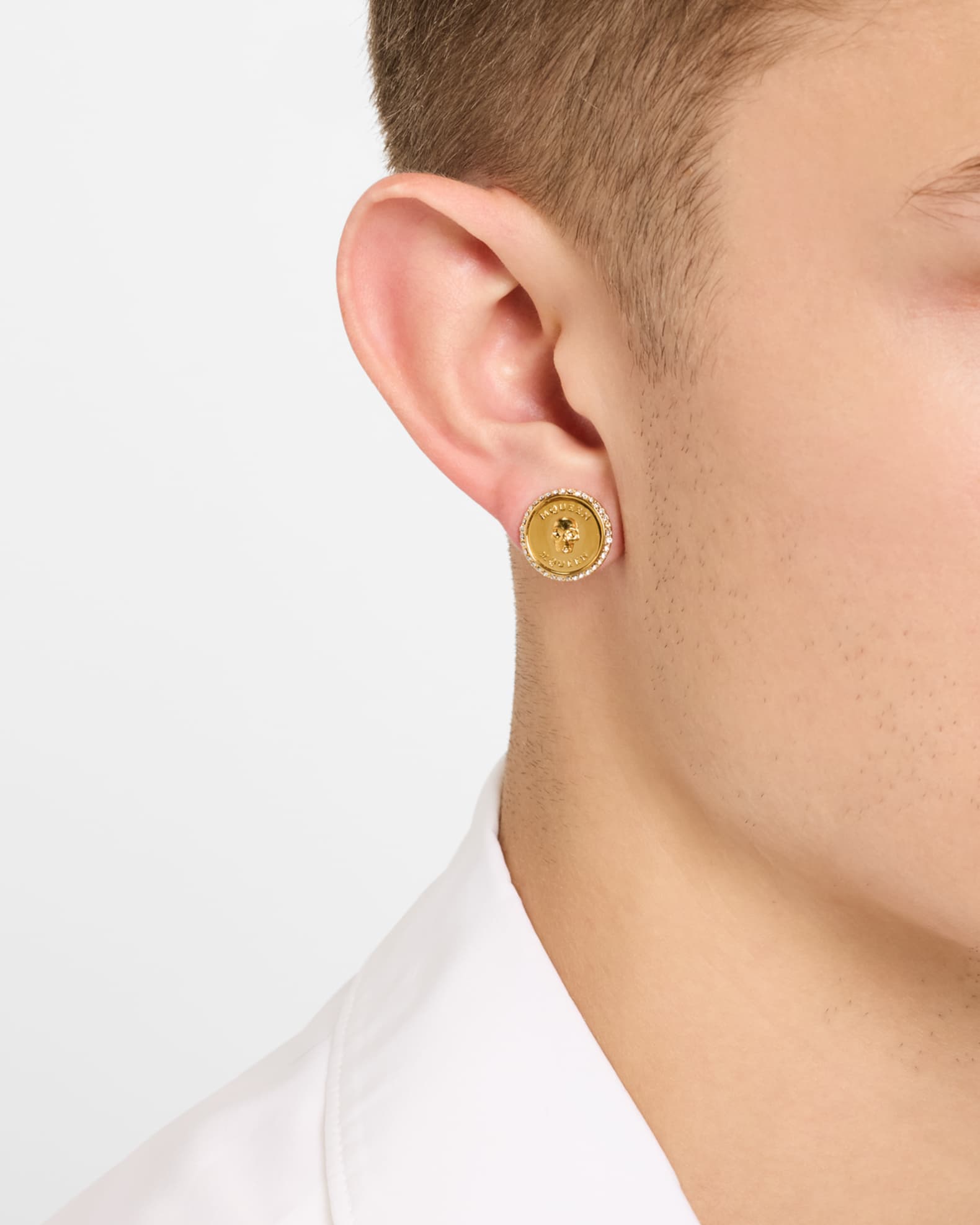 Alexander mcqueen stud earrings deals