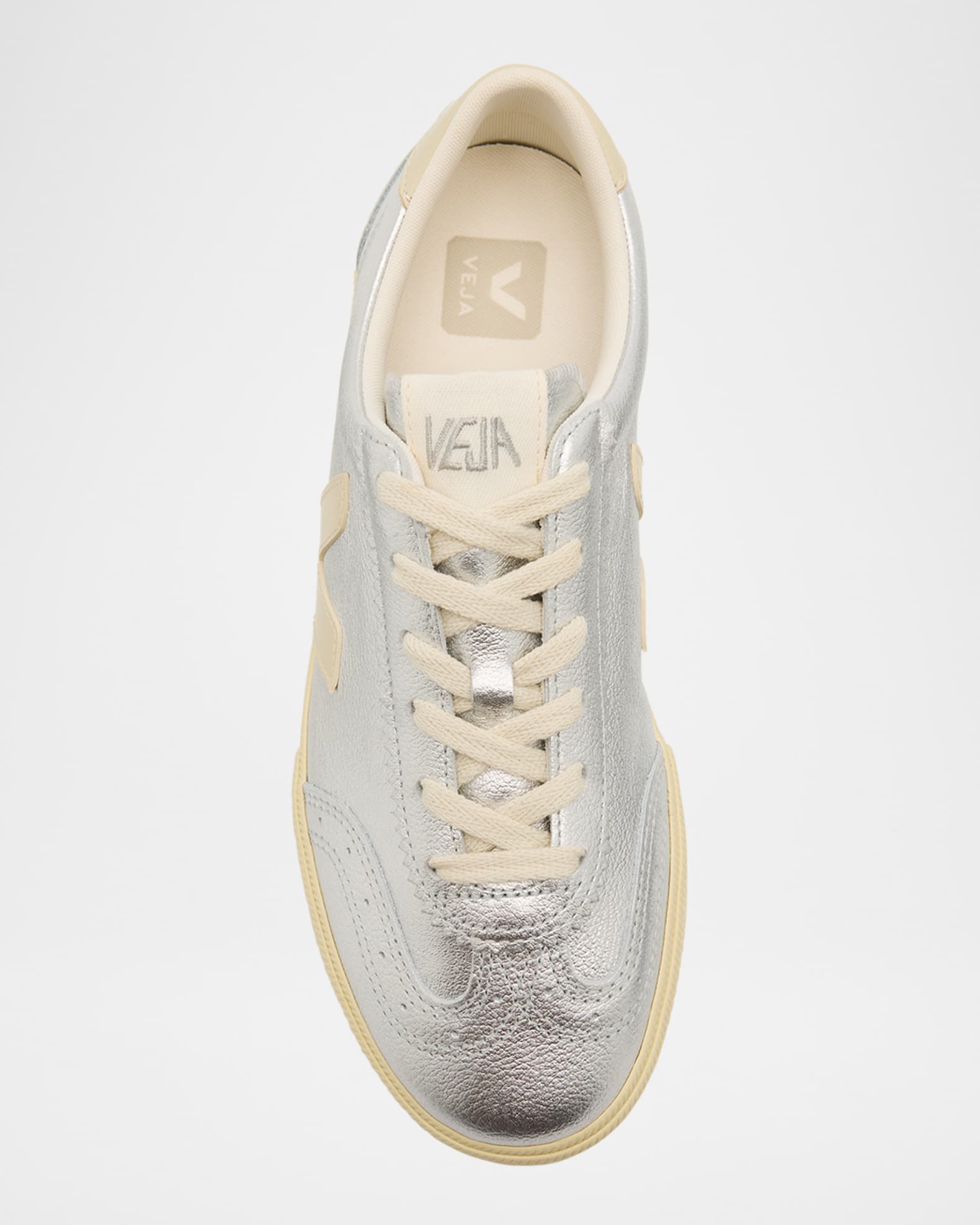 スニーカー Volley Sneakers - Veja - Leather - Silver VOLLEY LEATHER SILVER PIERRE | VEJA