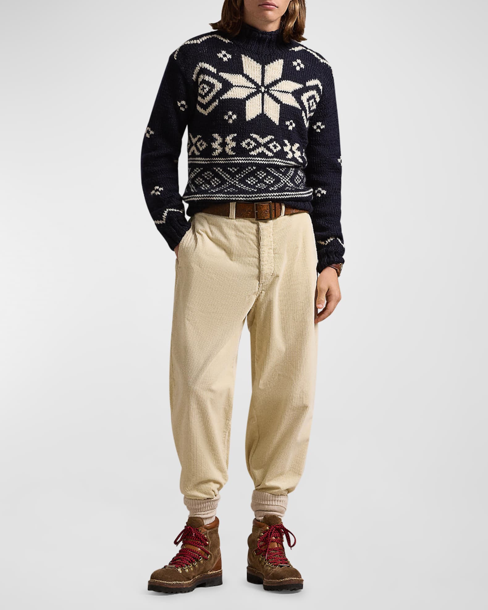 Men s Snowflake Fair Isle Sweater